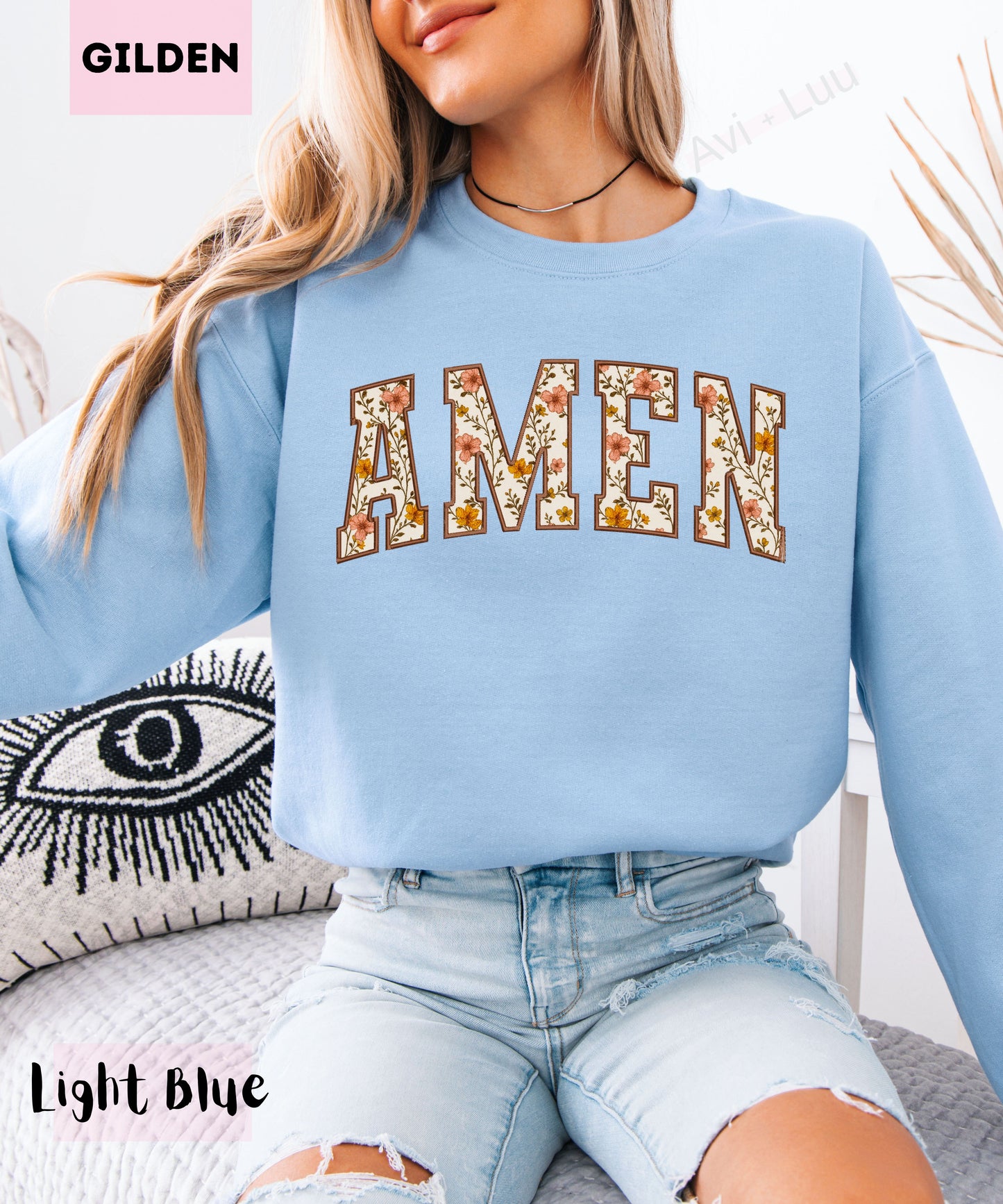 Floral Amen | Gilden Unisex Sweatshirt