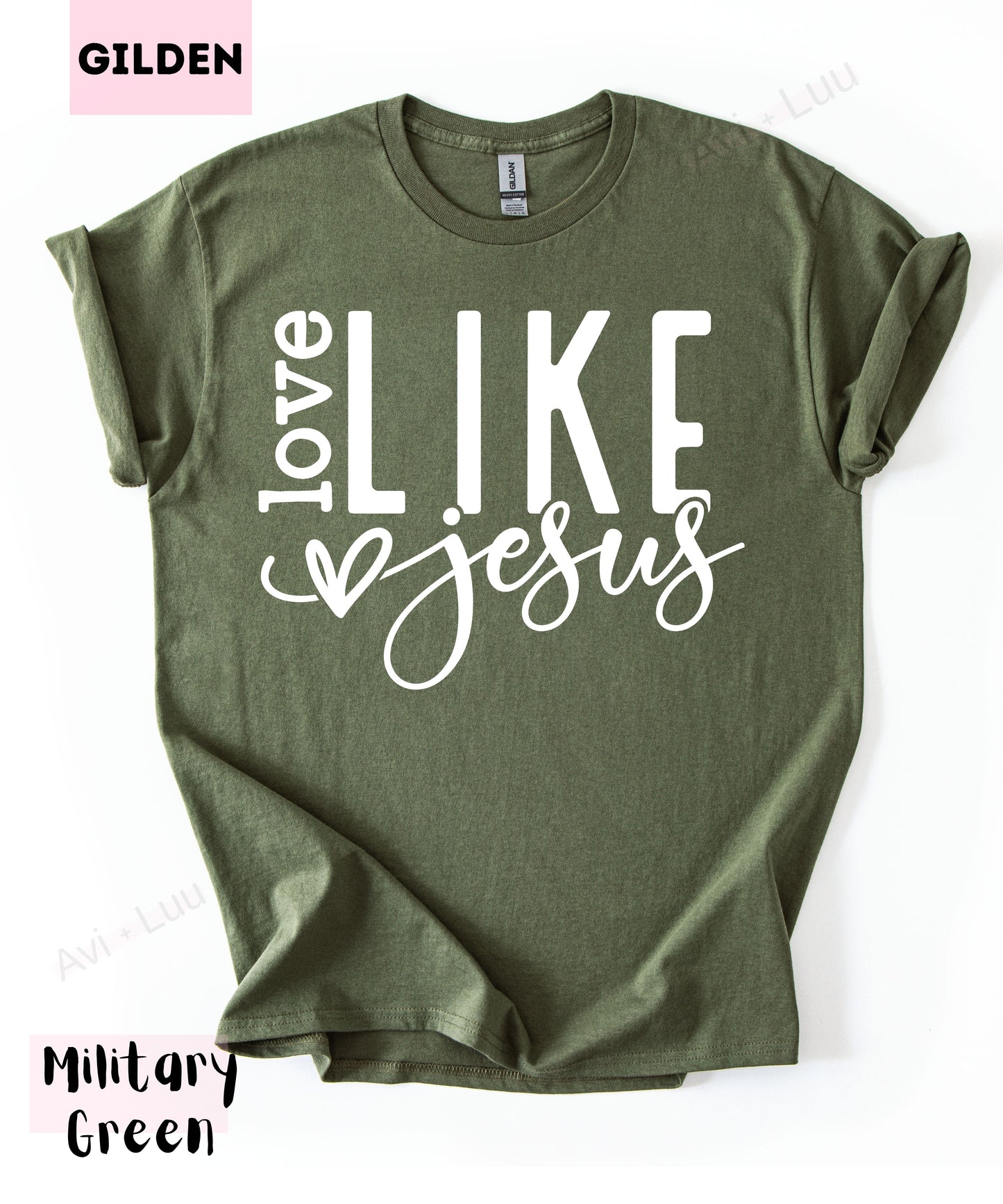 Love Like Jesus Heart | Gilden Unisex T-Shirt