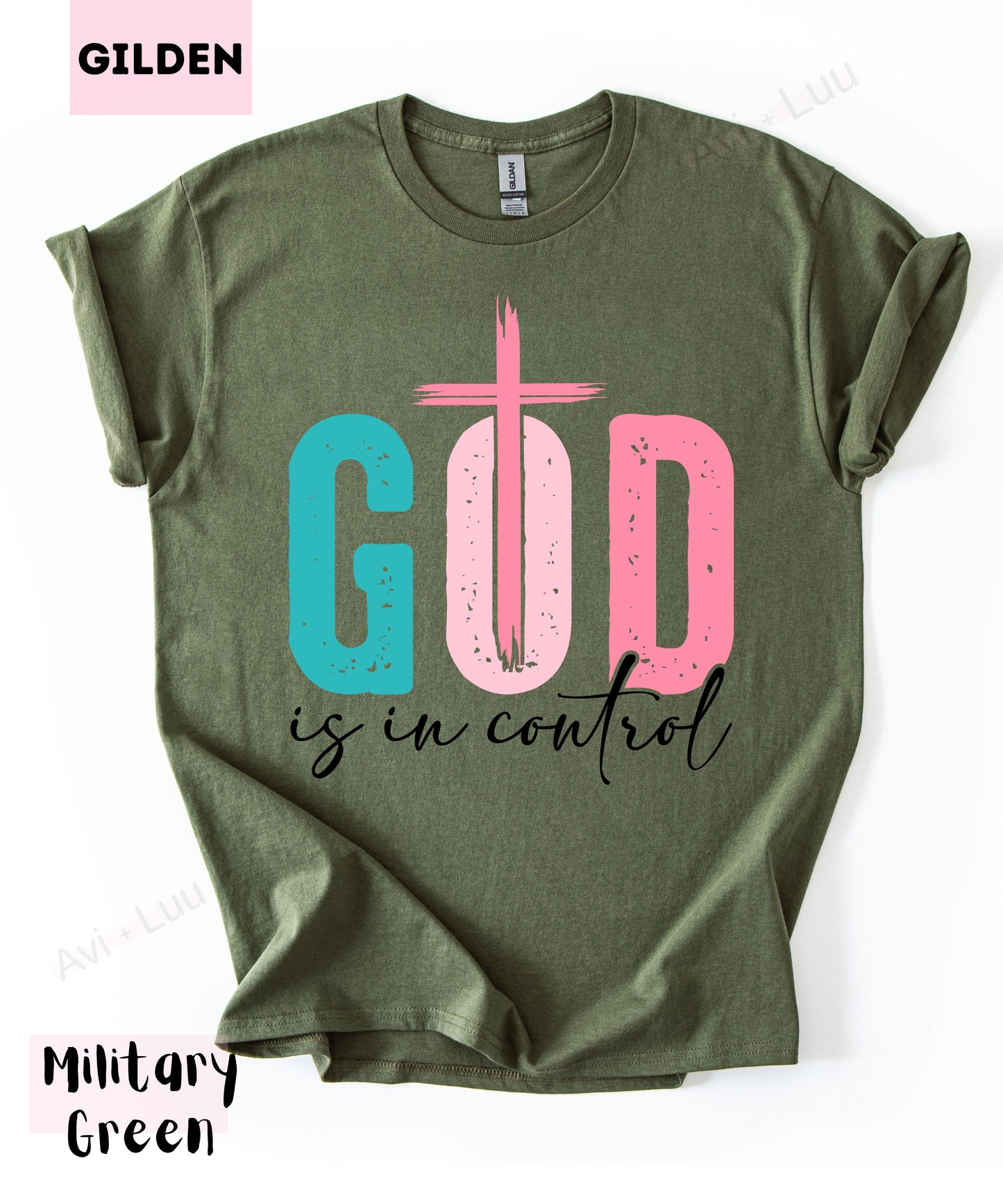 God Is In Control | Gilden Unisex T-Shirt