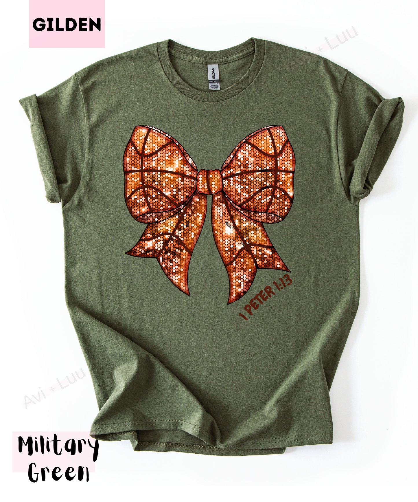 Basketball Bow | Gilden Unisex T-Shirt