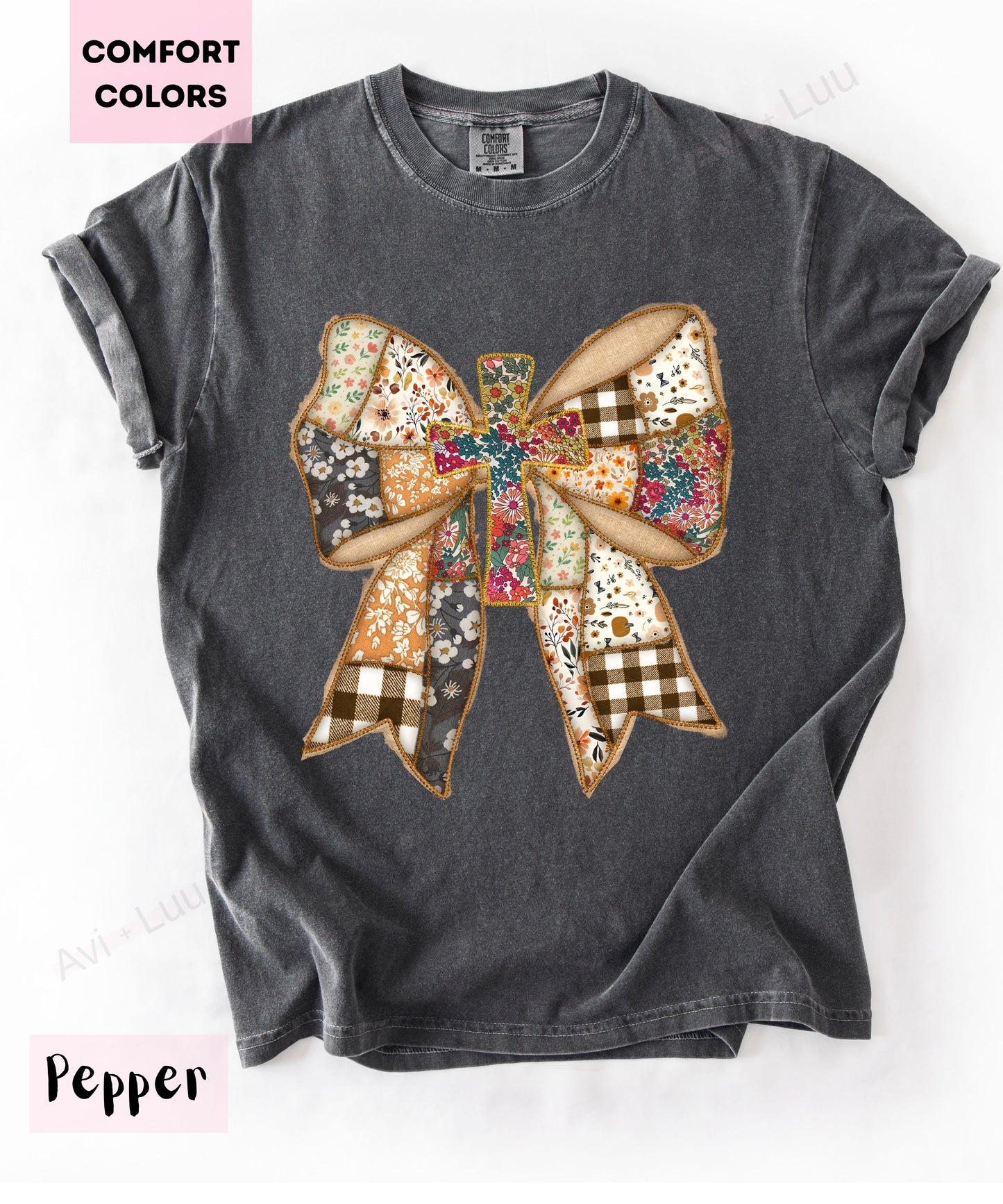 Fabric Bow | Comfort Colors Unisex T-Shirt