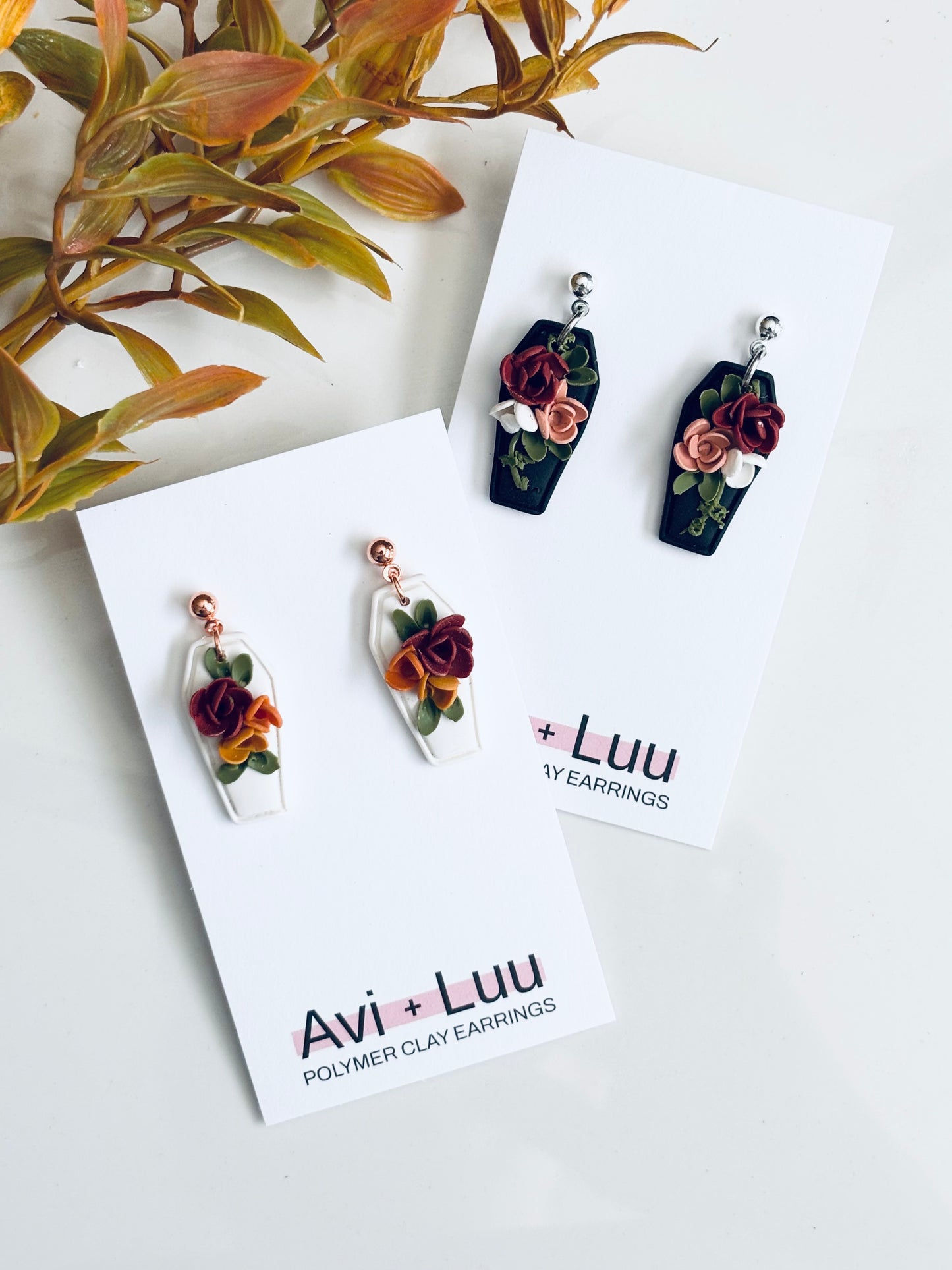 Floral Coffin Dangle