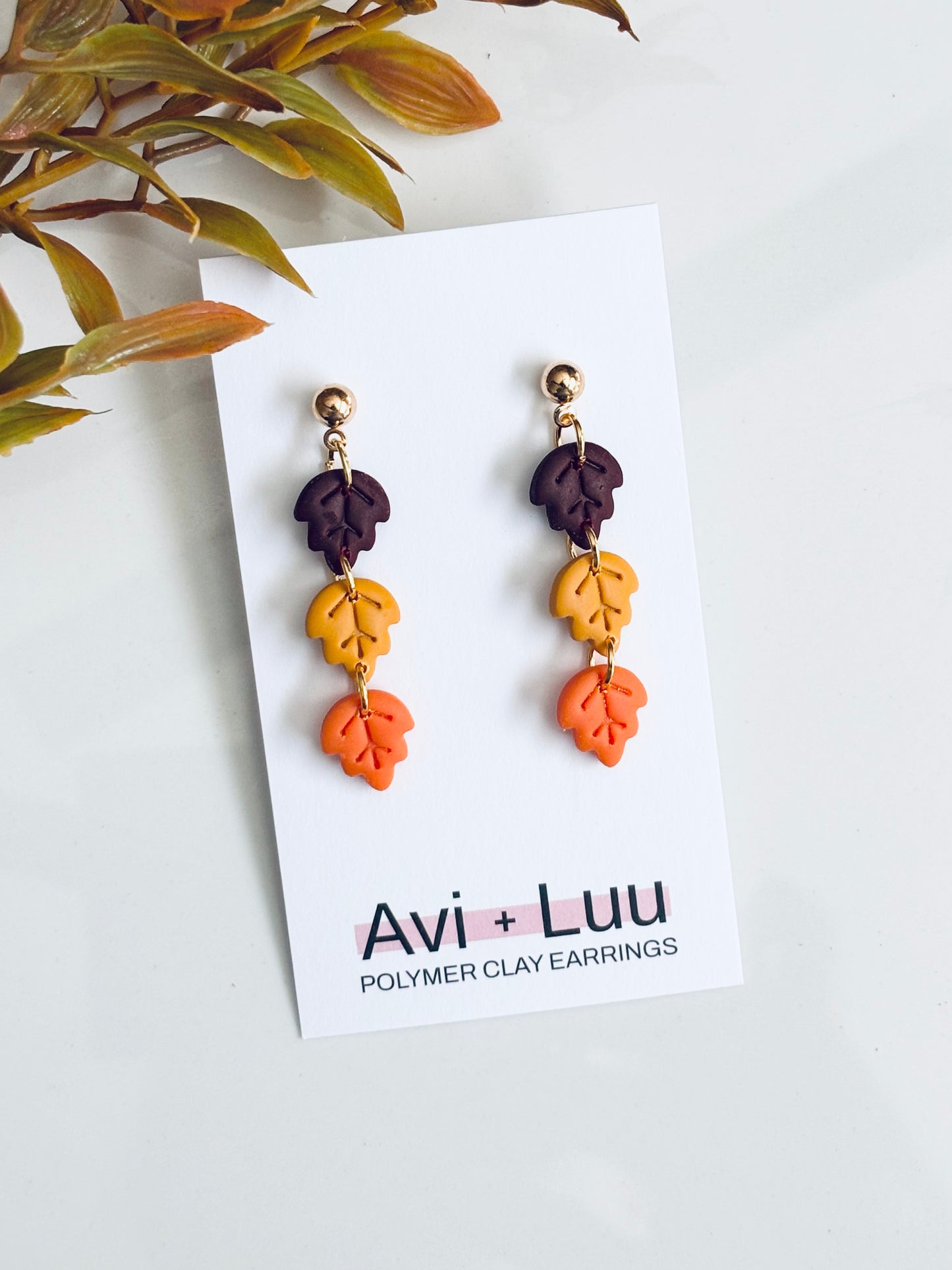 Leaf Trio Dangle