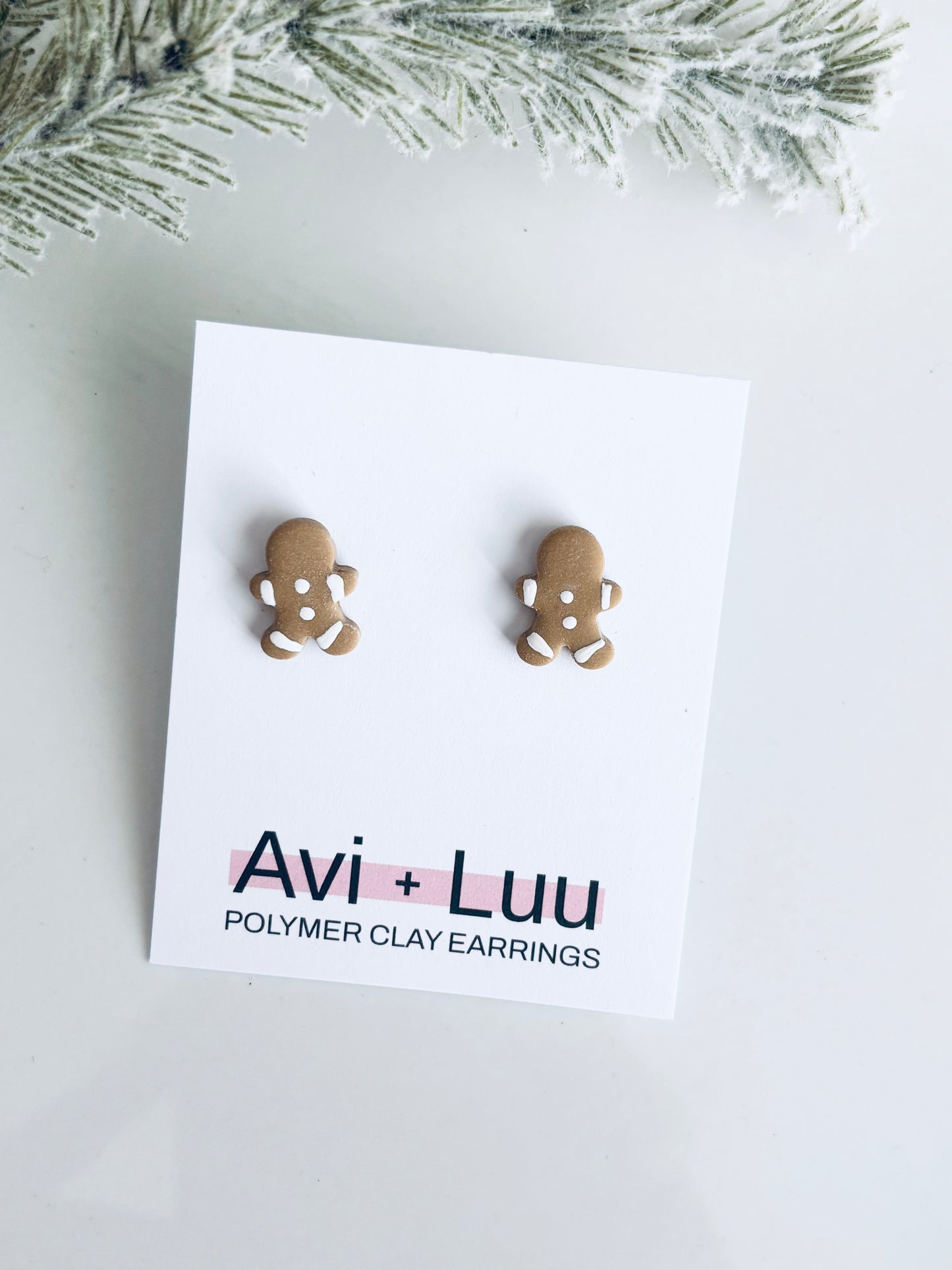 Gingerbread Man Studs