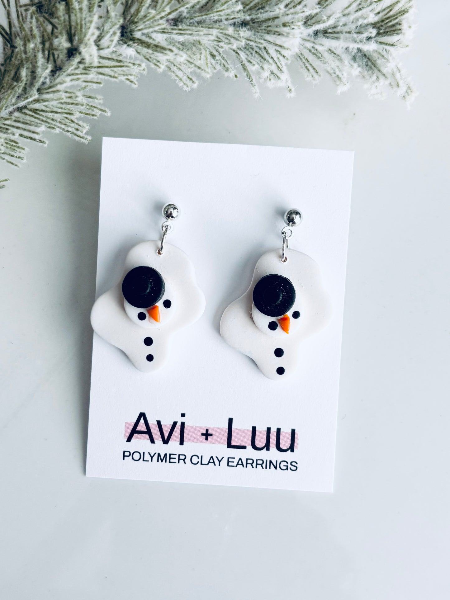 Melted Snowman Dangle