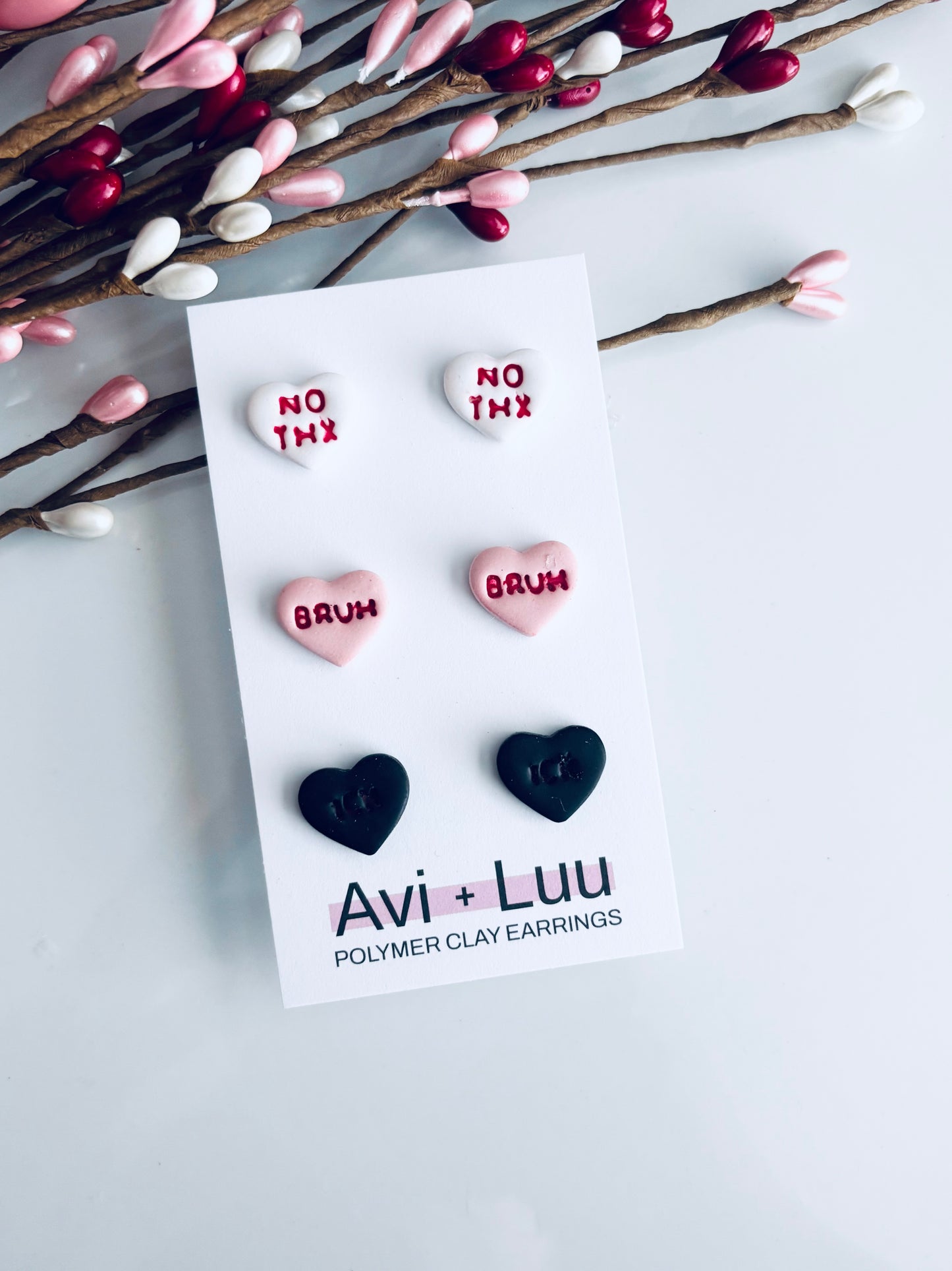 Anti-Candy Heart Studs