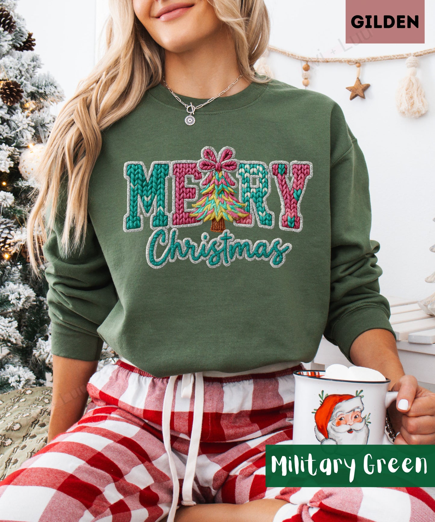 Crochet Merry | Gilden Unisex Sweatshirt