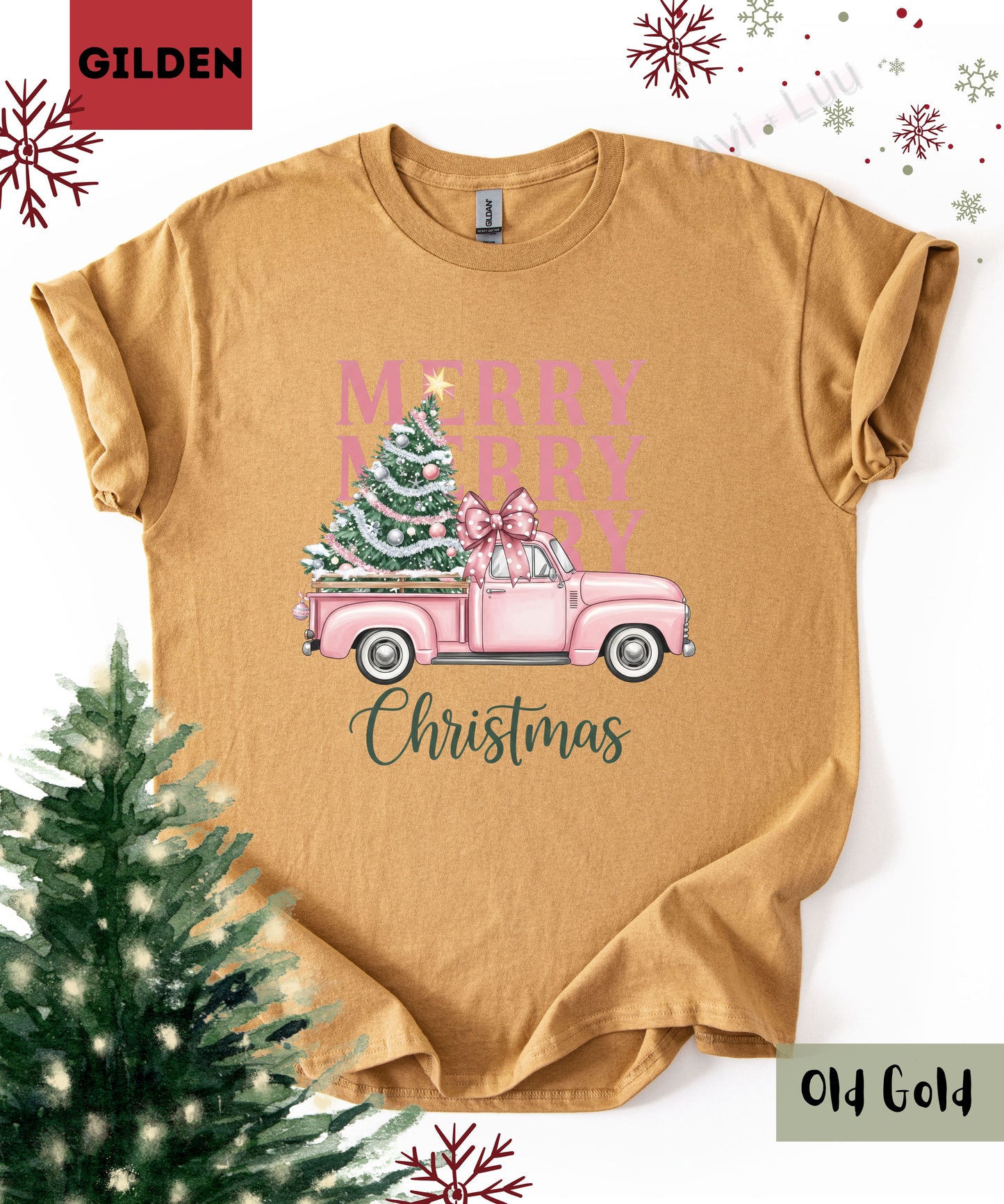 Merry Truck | Gilden Unisex T-Shirt