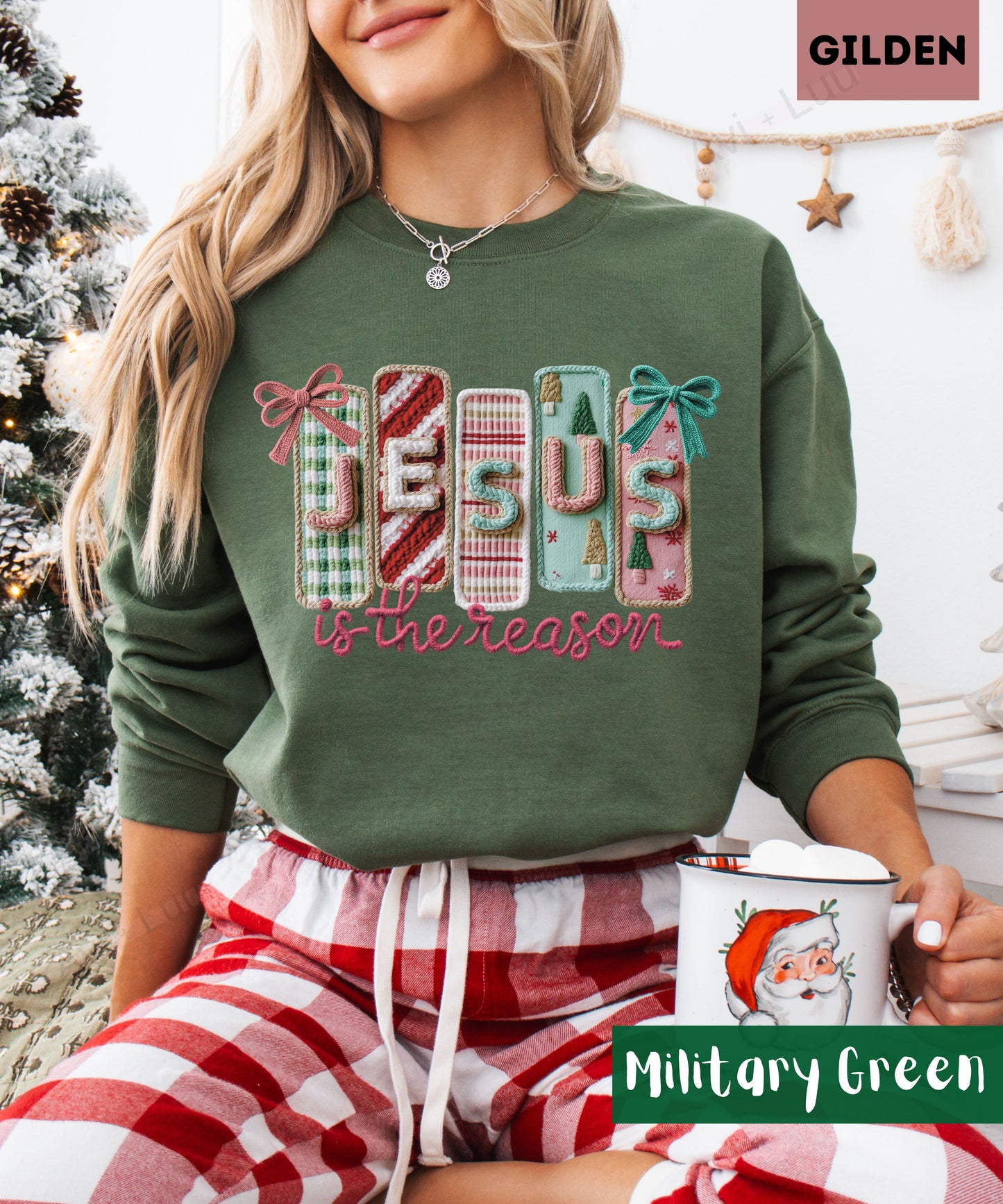 Crochet Jesus | Gilden Unisex Sweatshirt