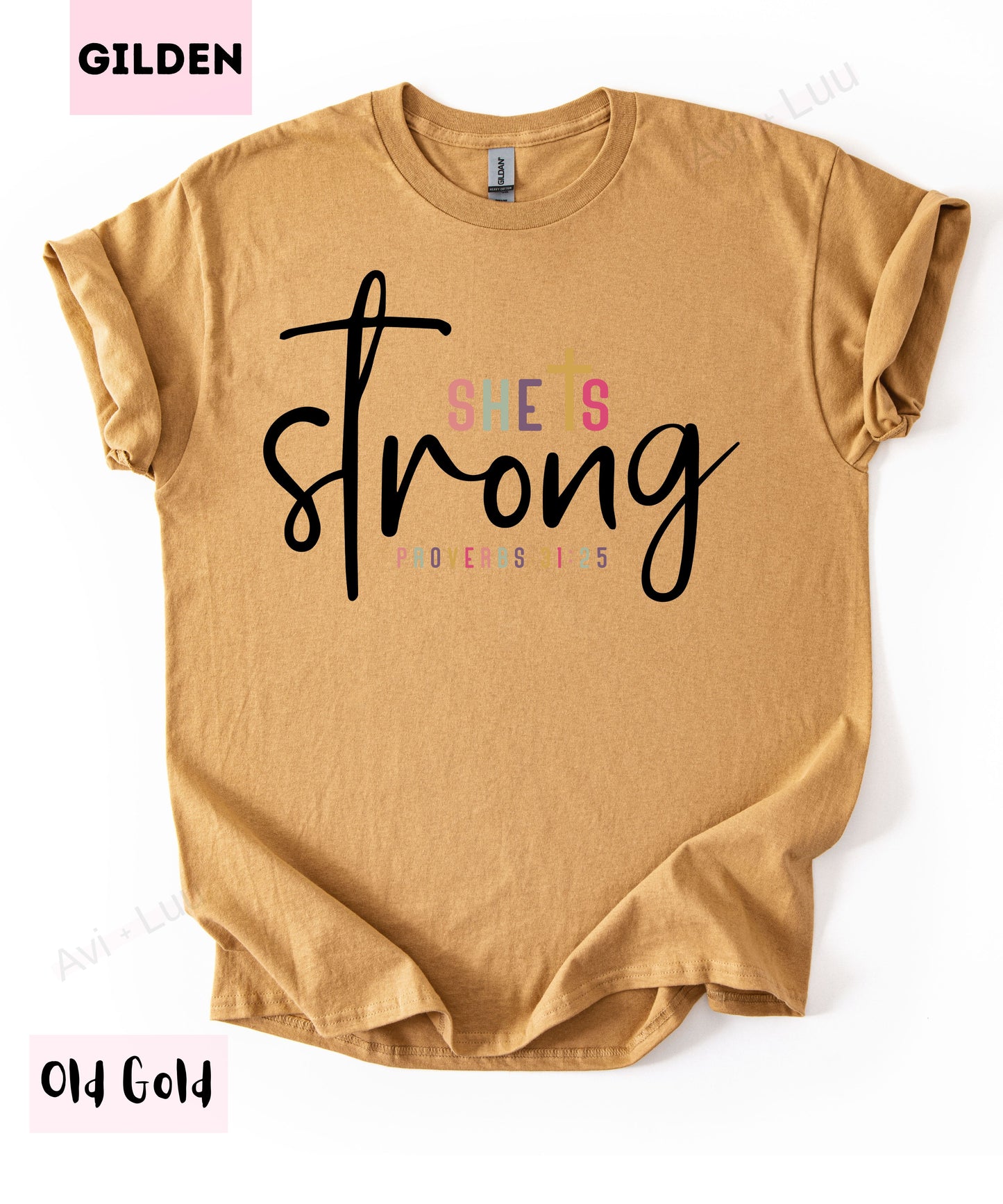 She Is Strong | Gilden Unisex T-Shirt