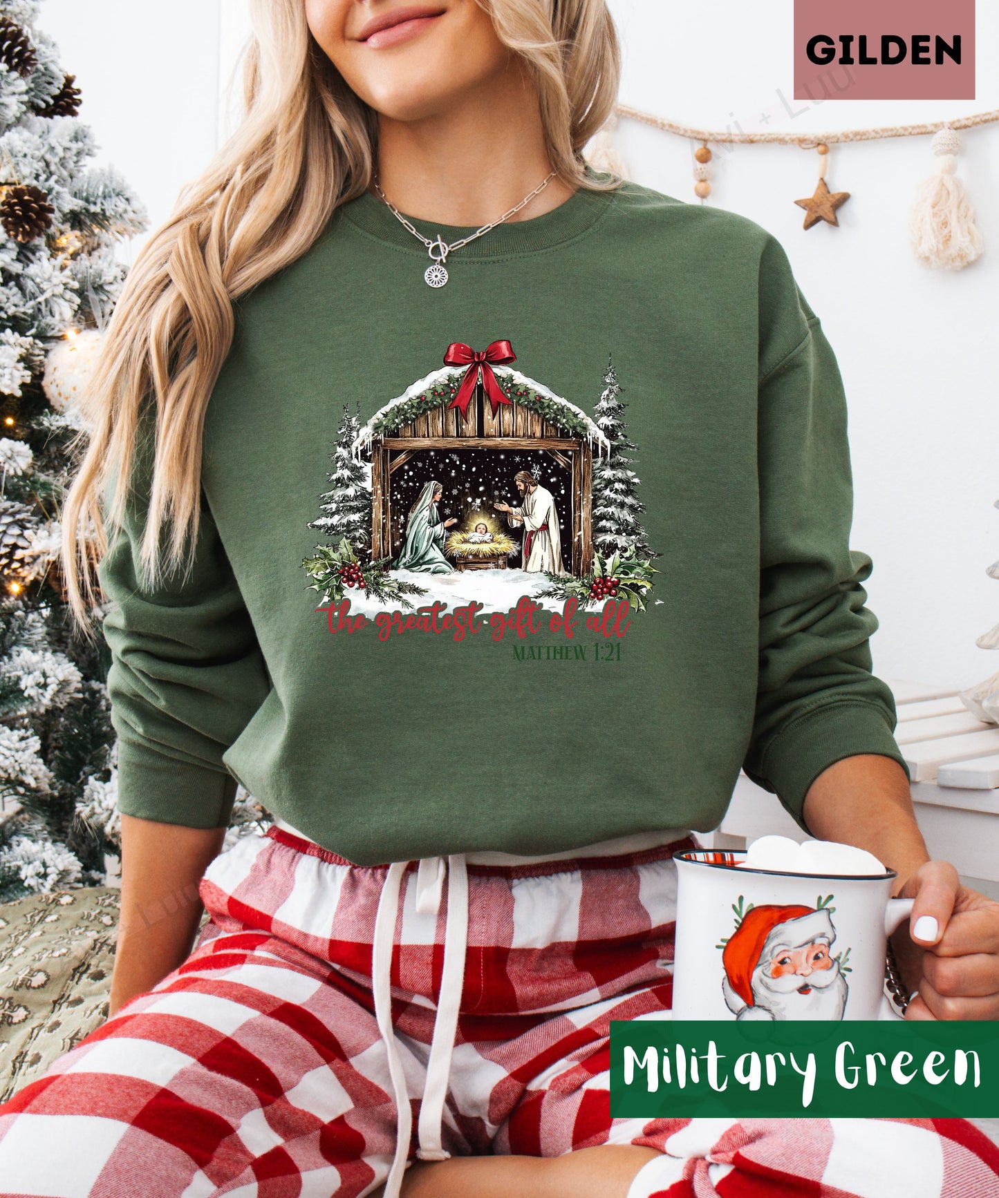 The Greatest Gift Of All | Gilden Unisex Sweatshirt