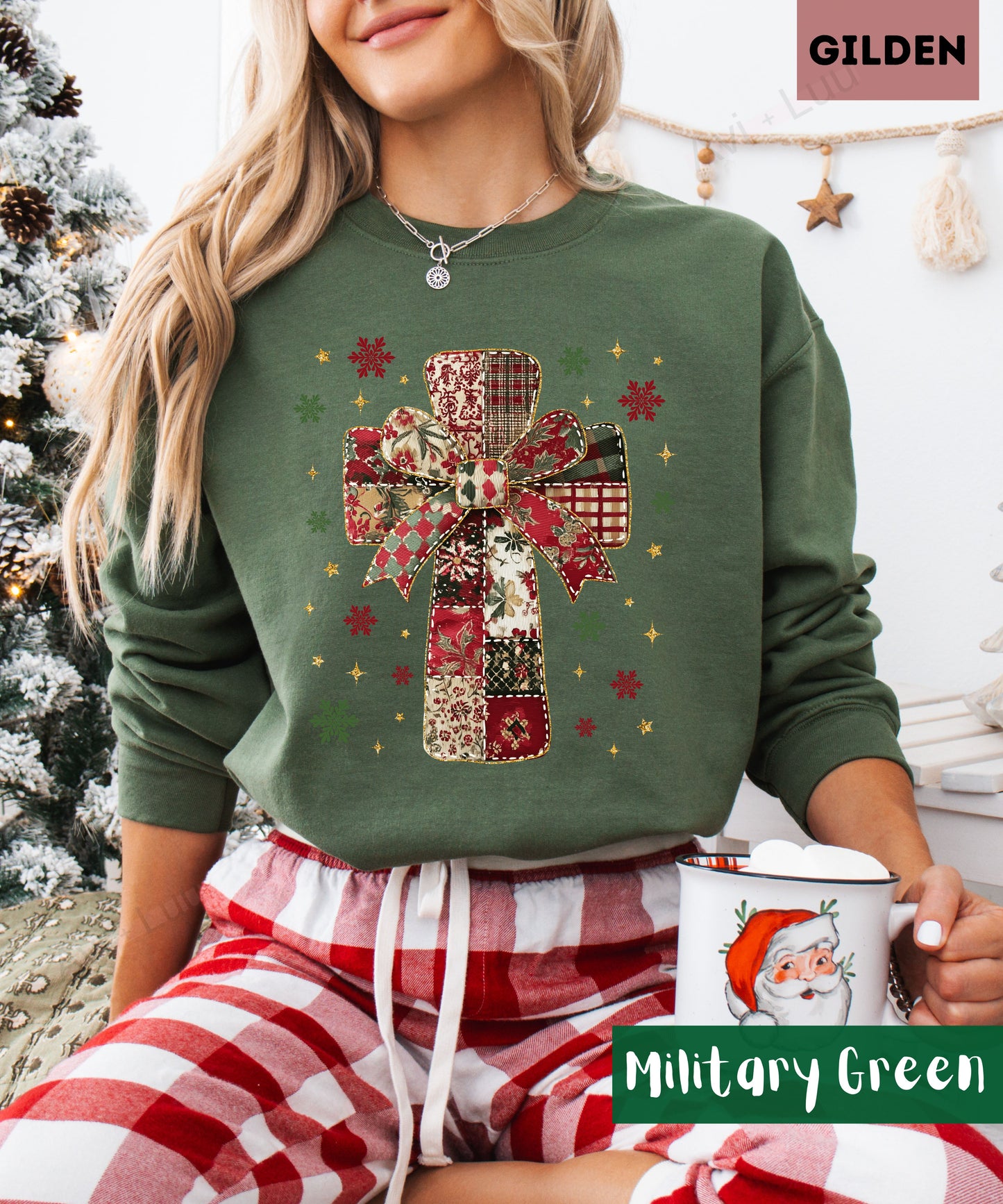 Fabric Cross | Gilden Unisex Sweatshirt