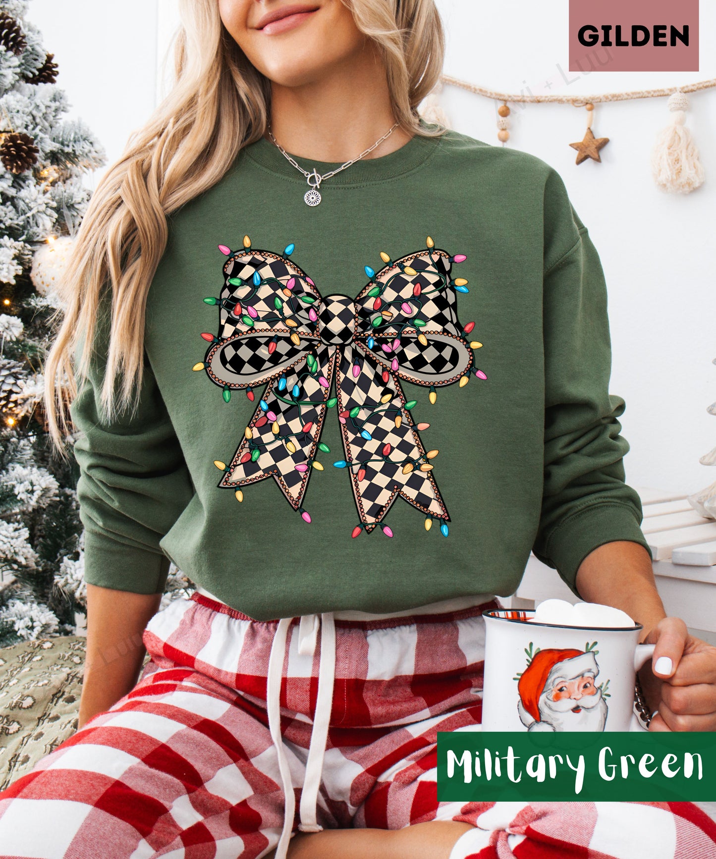 Diamond Light Bow | Gilden Unisex Sweatshirt