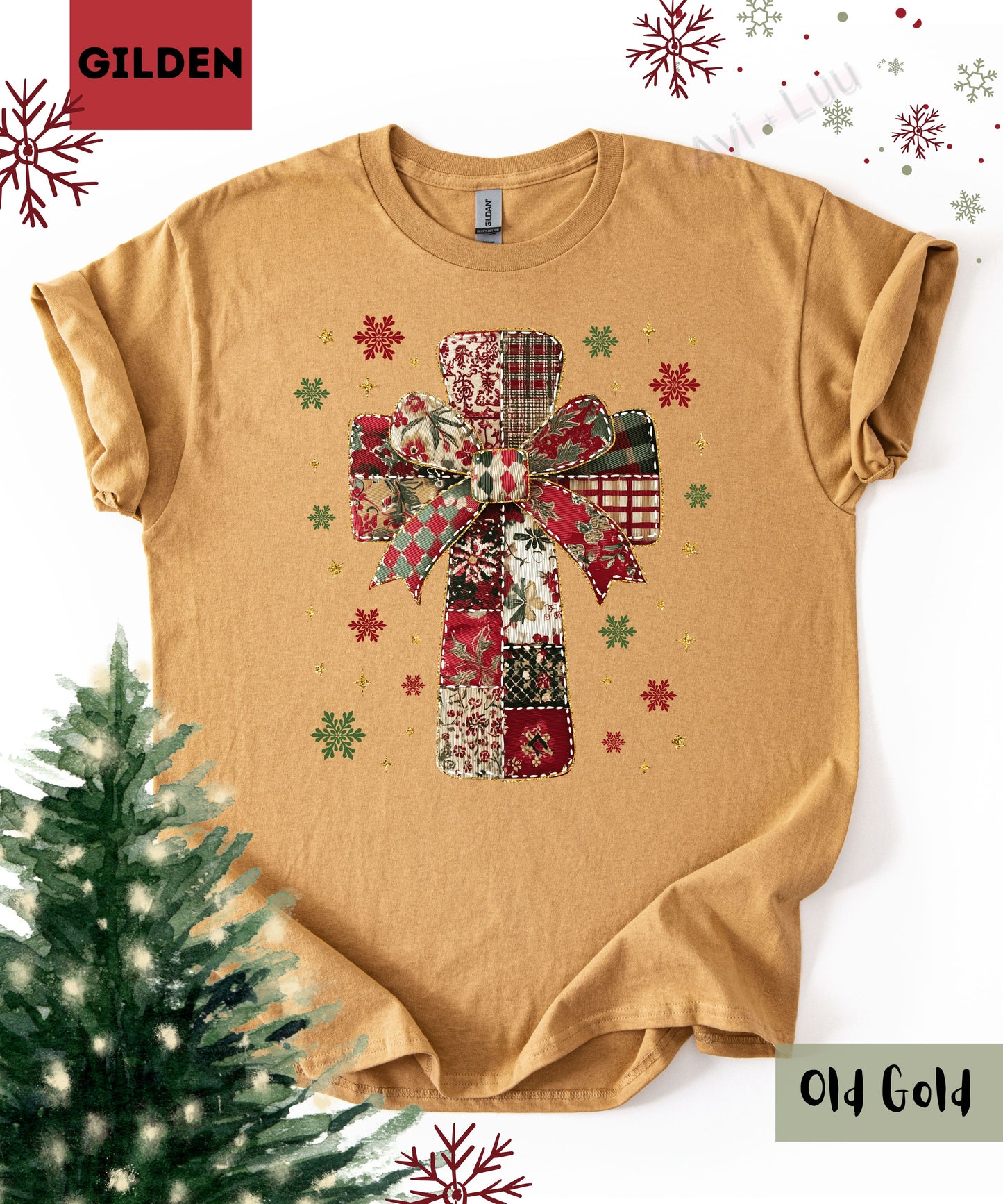 Fabric Cross | Gilden Unisex T-Shirt