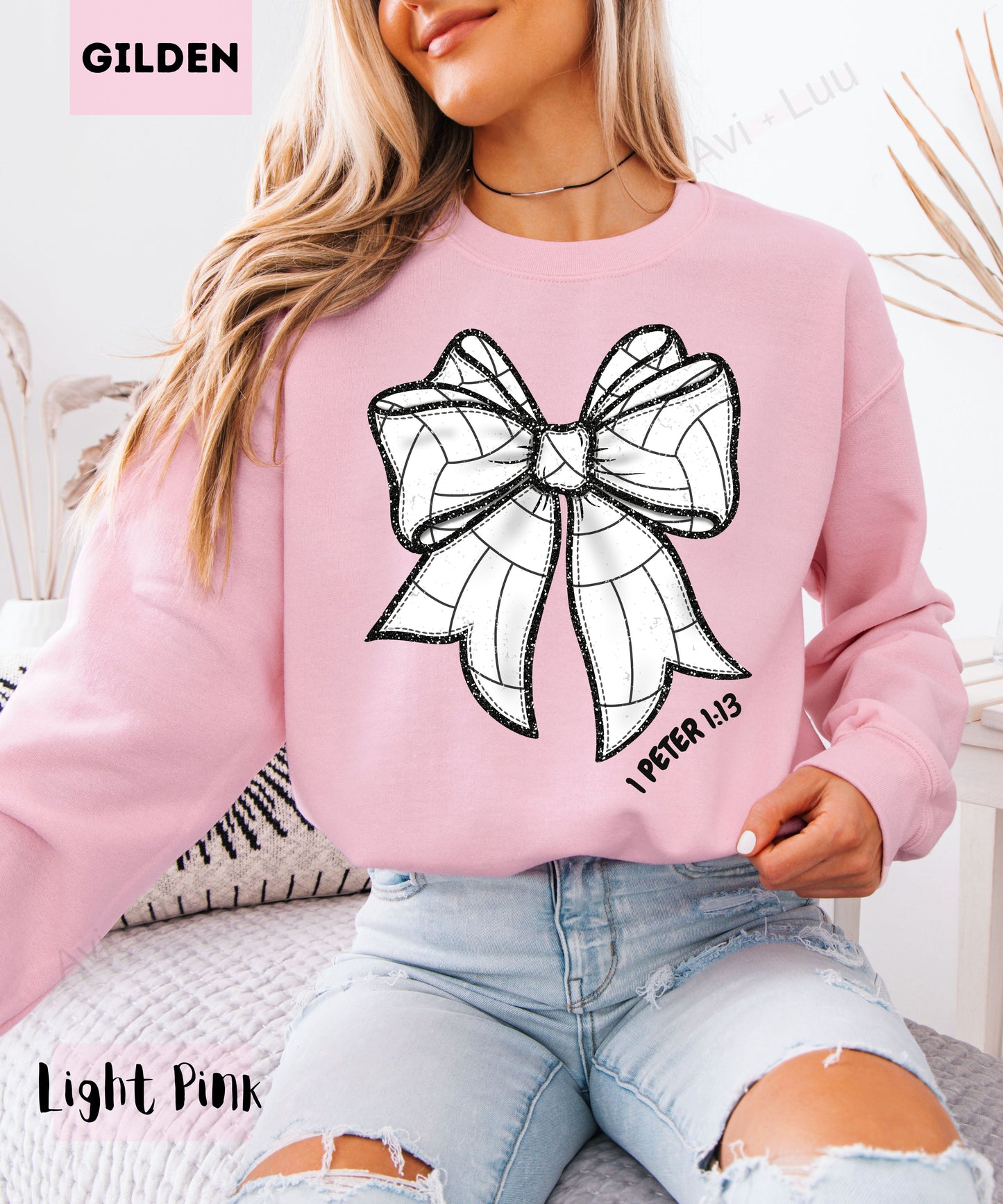 Volleyball Bow | Gilden Unisex Sweatshirt