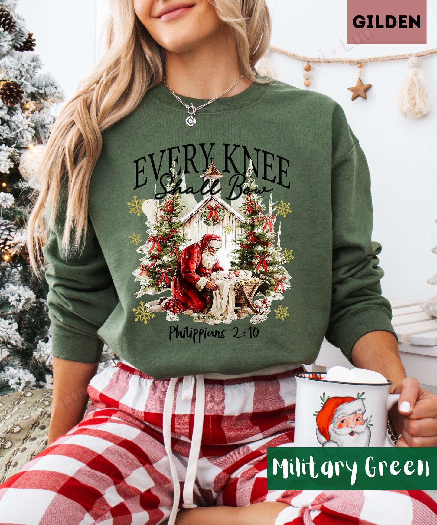 Every Knee Shall Bow | Gilden Unisex Sweatshirt