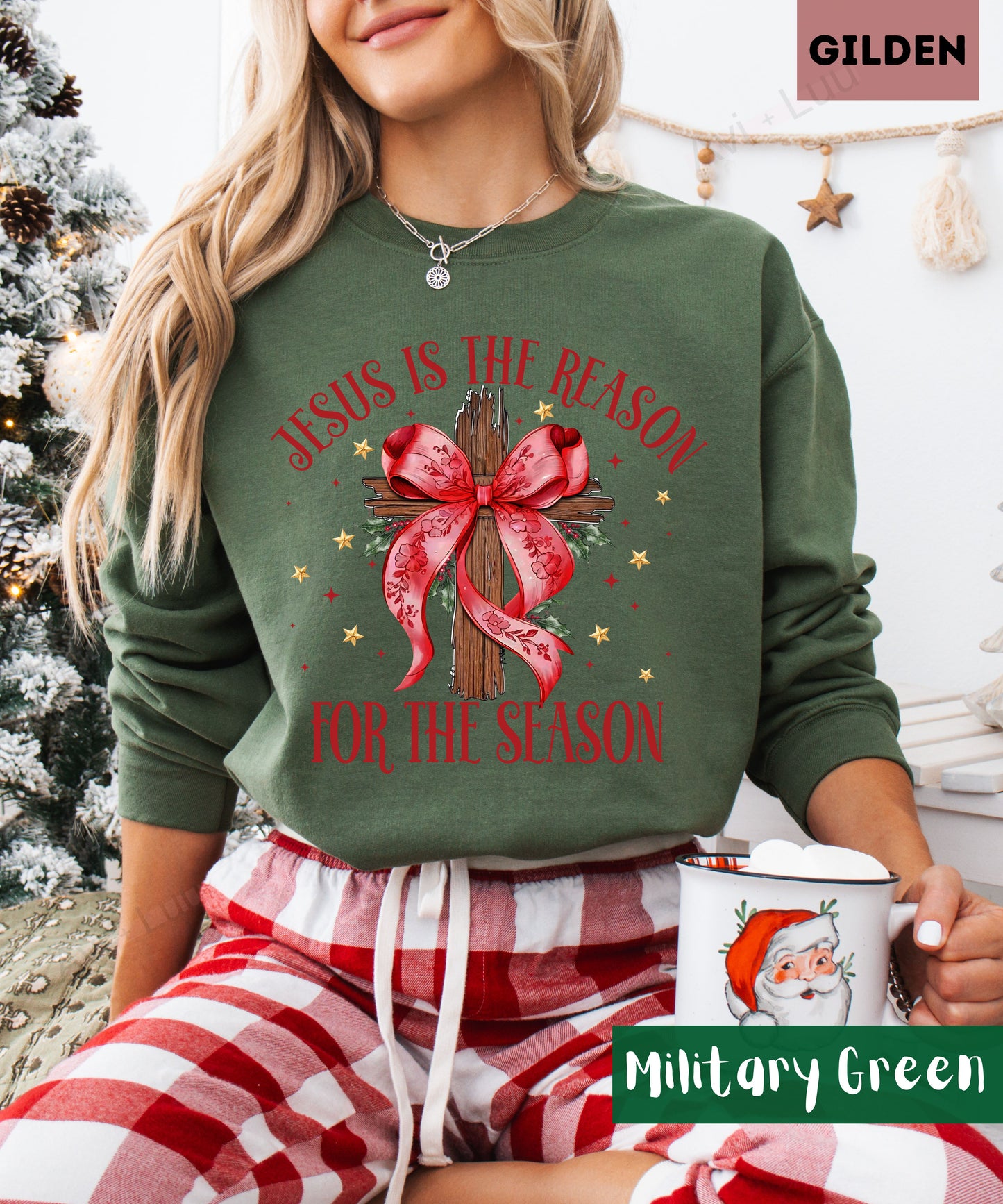 Jesus Is The Reason | Gilden Unisex Sweatshirt