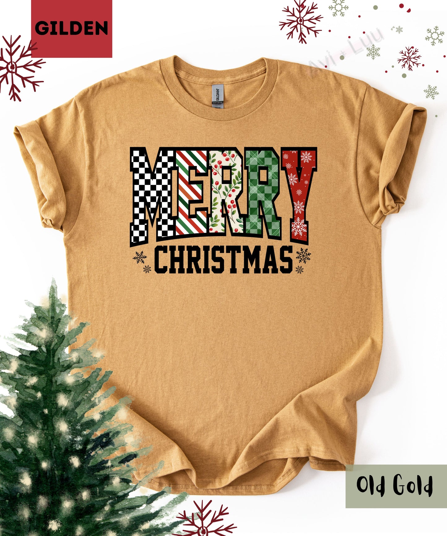 Merry Christmas | Gilden Unisex T-Shirt