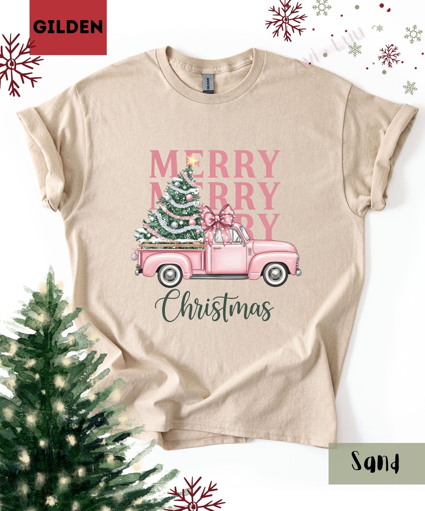 Merry Truck | Gilden Unisex T-Shirt