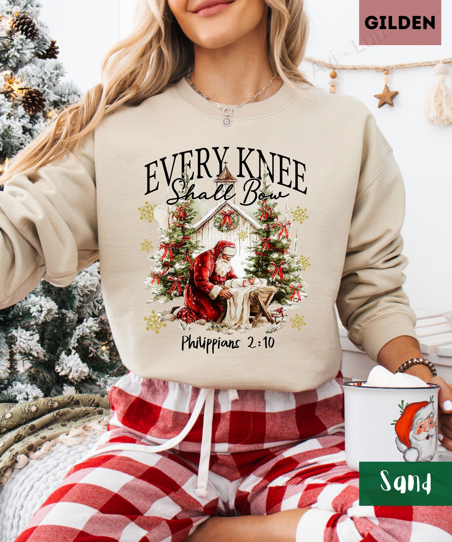 Every Knee Shall Bow | Gilden Unisex Sweatshirt