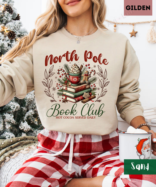 North Pole Book Club  | Gilden Unisex Sweatshirt