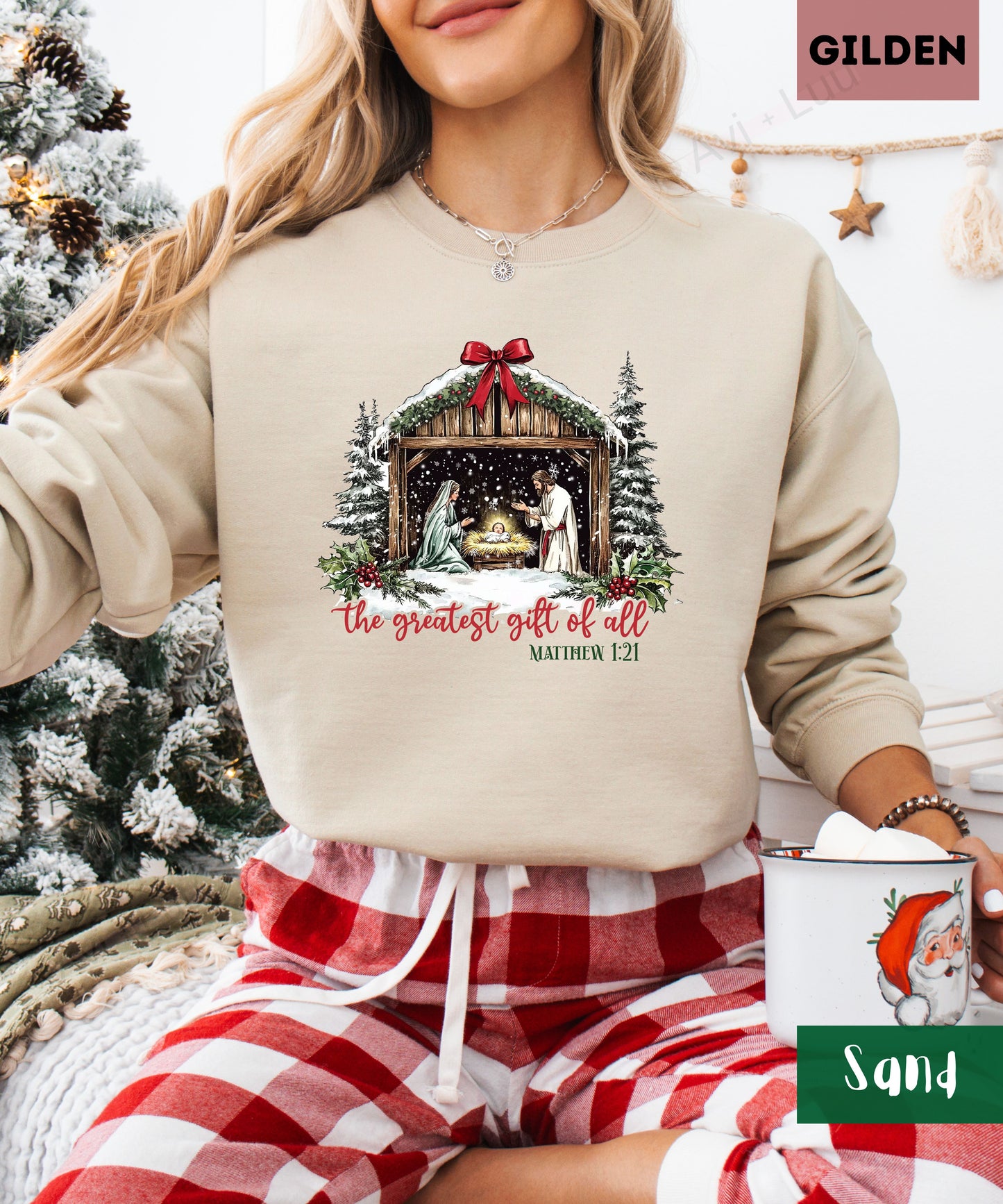 The Greatest Gift Of All | Gilden Unisex Sweatshirt