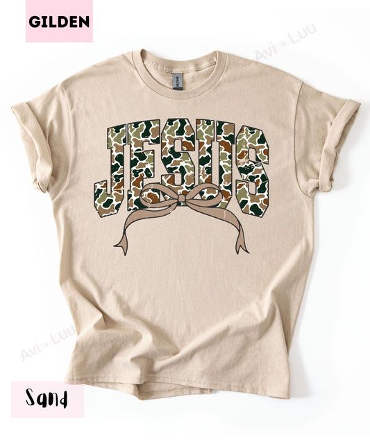 Camo Jesus | Gilden Unisex T-Shirt