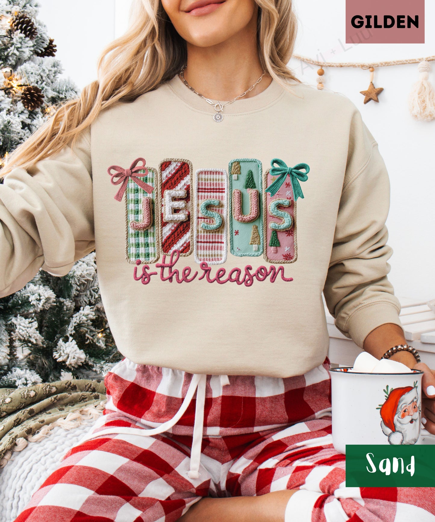 Crochet Jesus | Gilden Unisex Sweatshirt