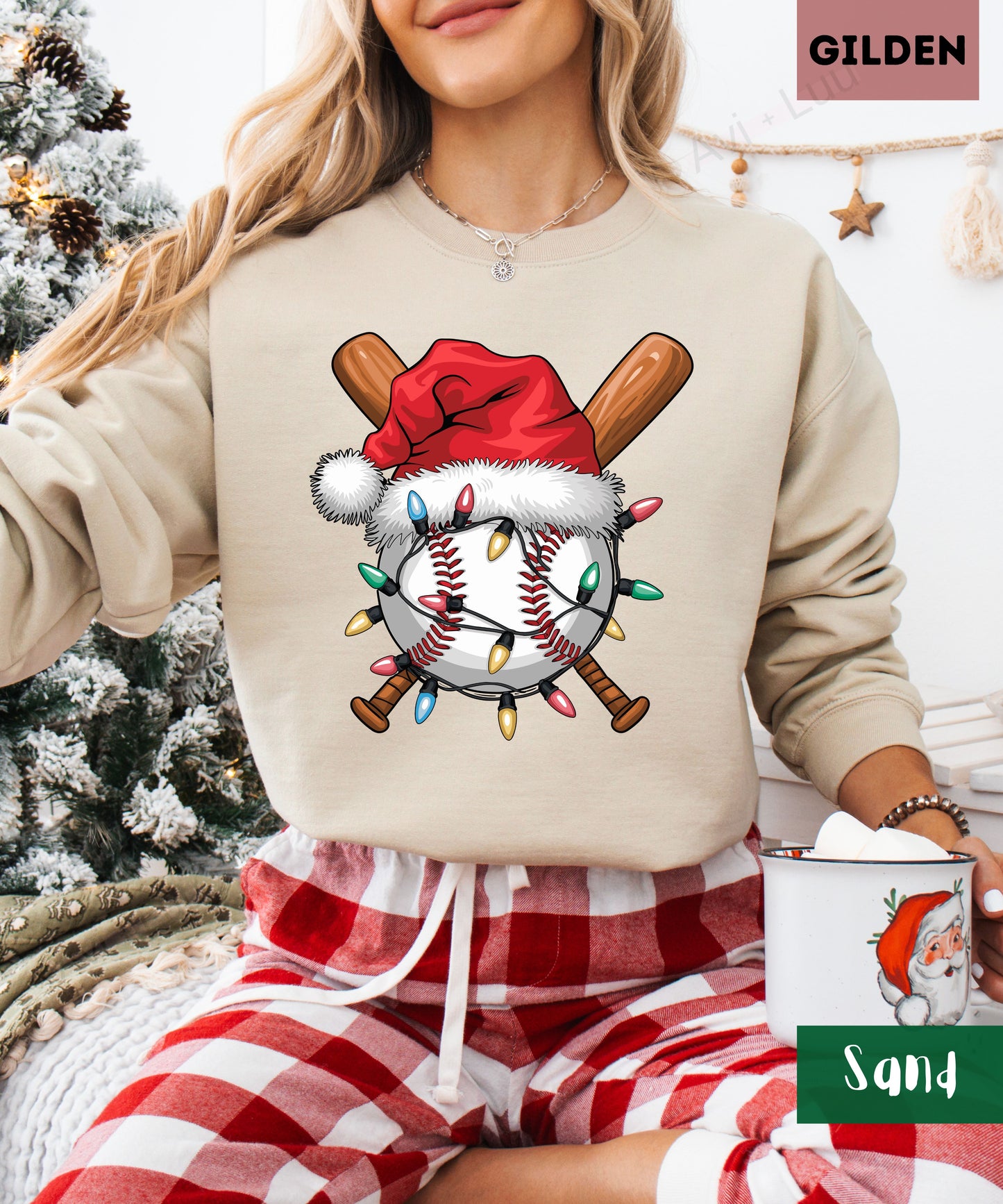 Baseball Santa | Gilden Unisex Sweatshirt