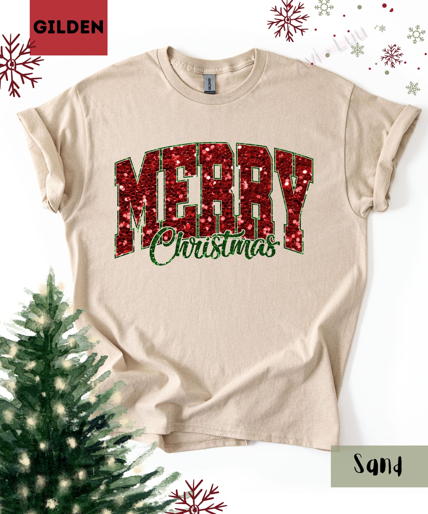 Merry Christmas  | Gilden Unisex T-Shirt