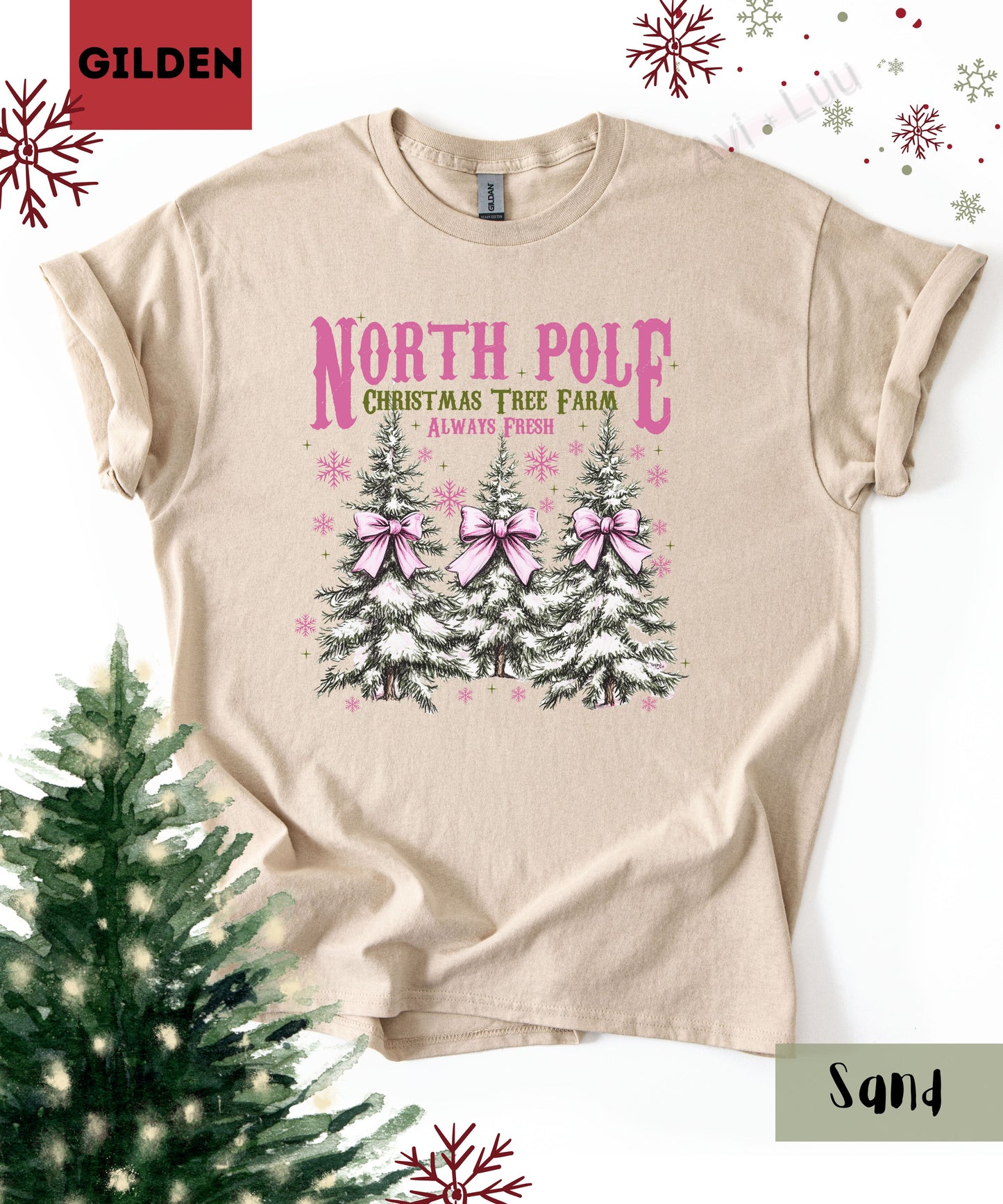 North Pole Trees | Gilden Unisex T-Shirt