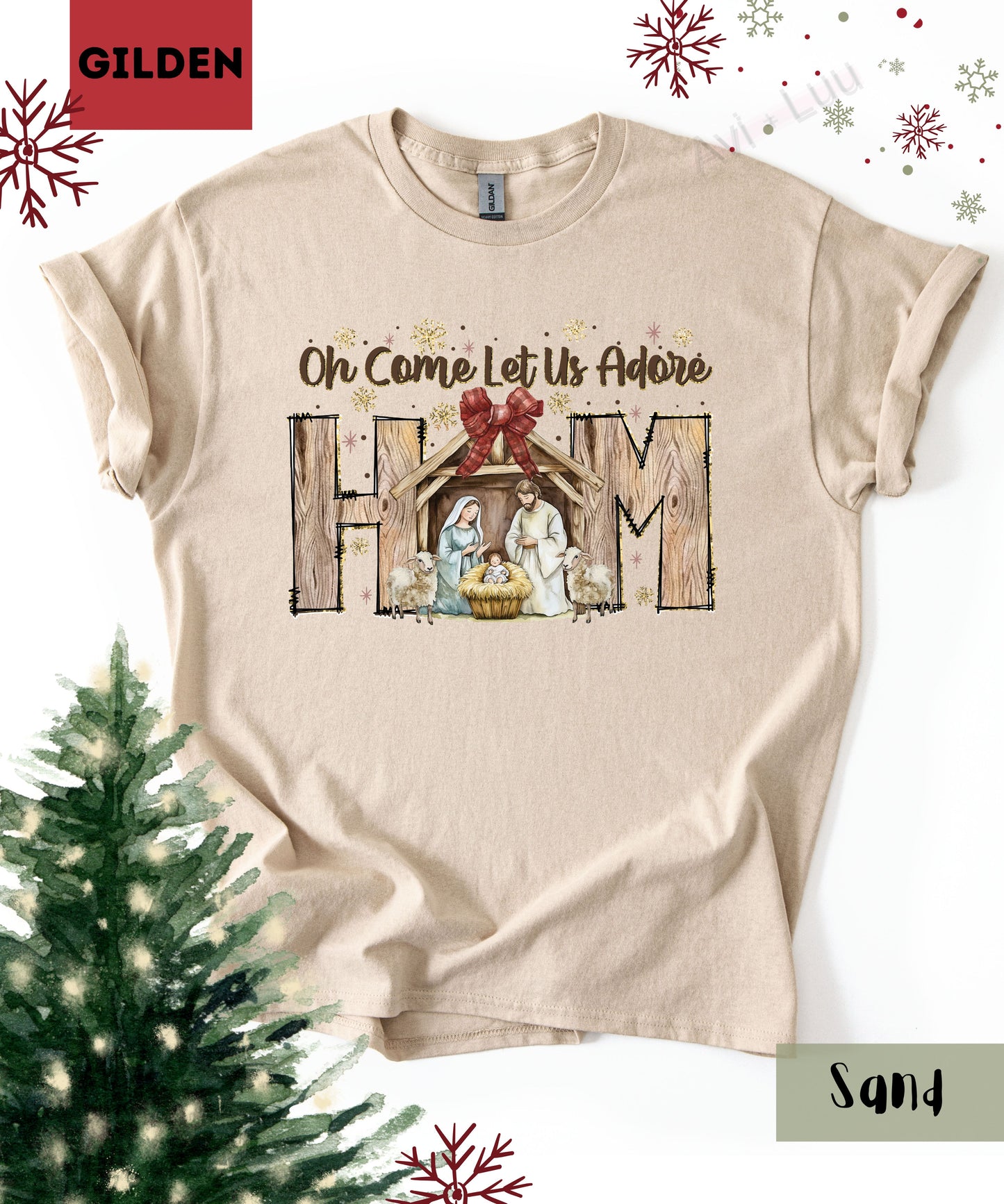 Oh Come Let Us  | Gilden Unisex T-Shirt