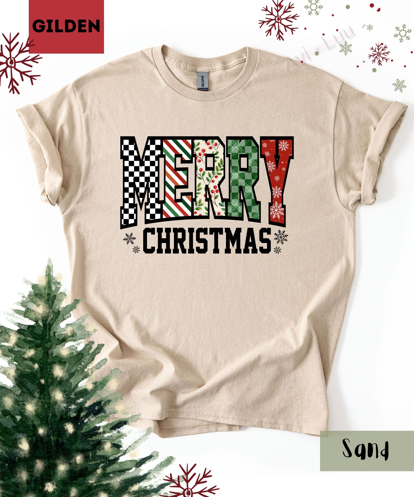 Merry Christmas | Gilden Unisex T-Shirt