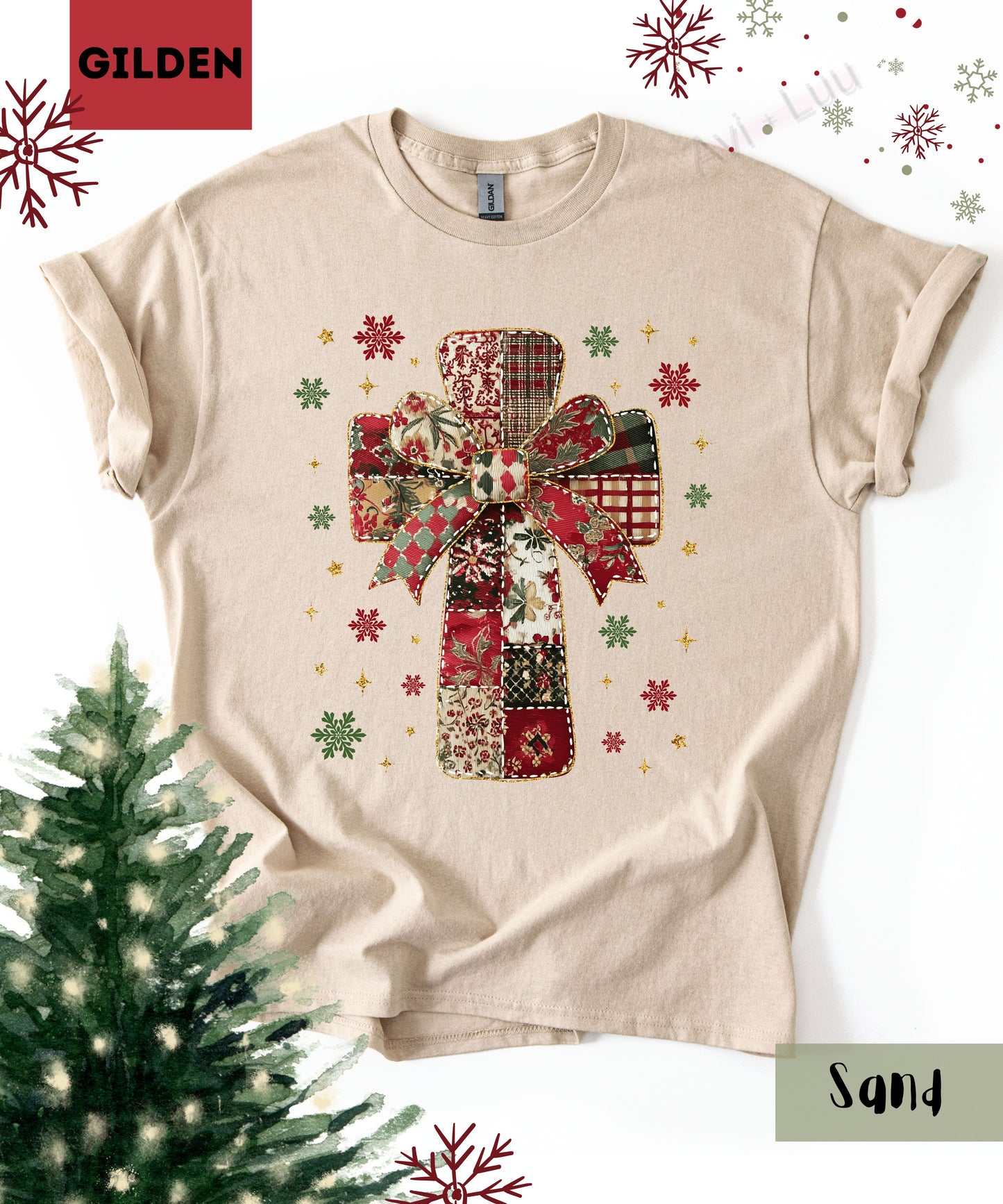 Fabric Cross | Gilden Unisex T-Shirt