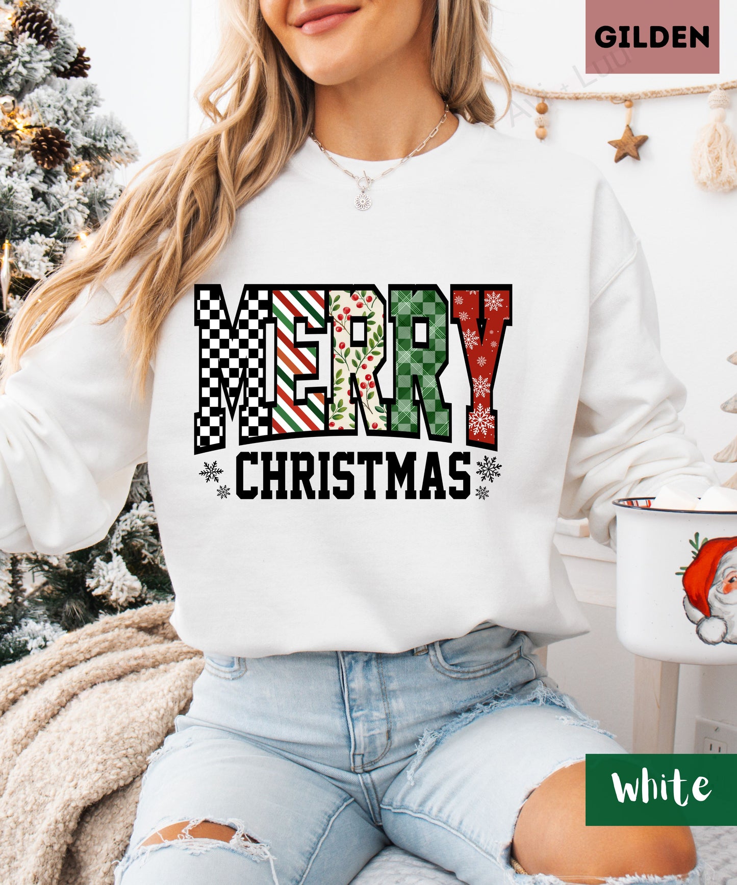 Merry Christmas  | Gilden Unisex Sweatshirt