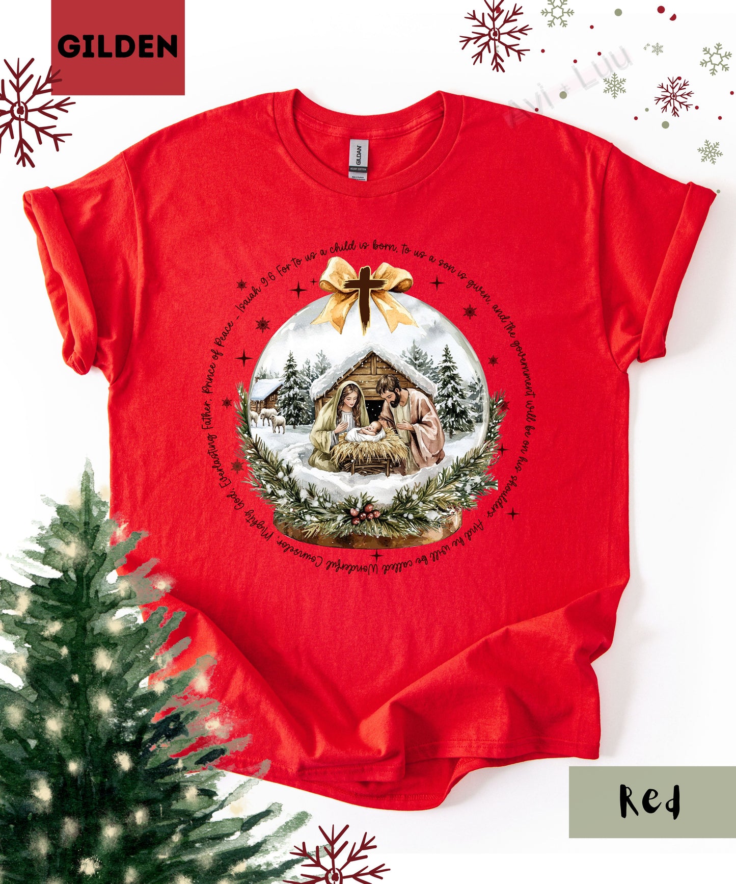 Jesus Snowglobe | Gilden Unisex T-Shirt