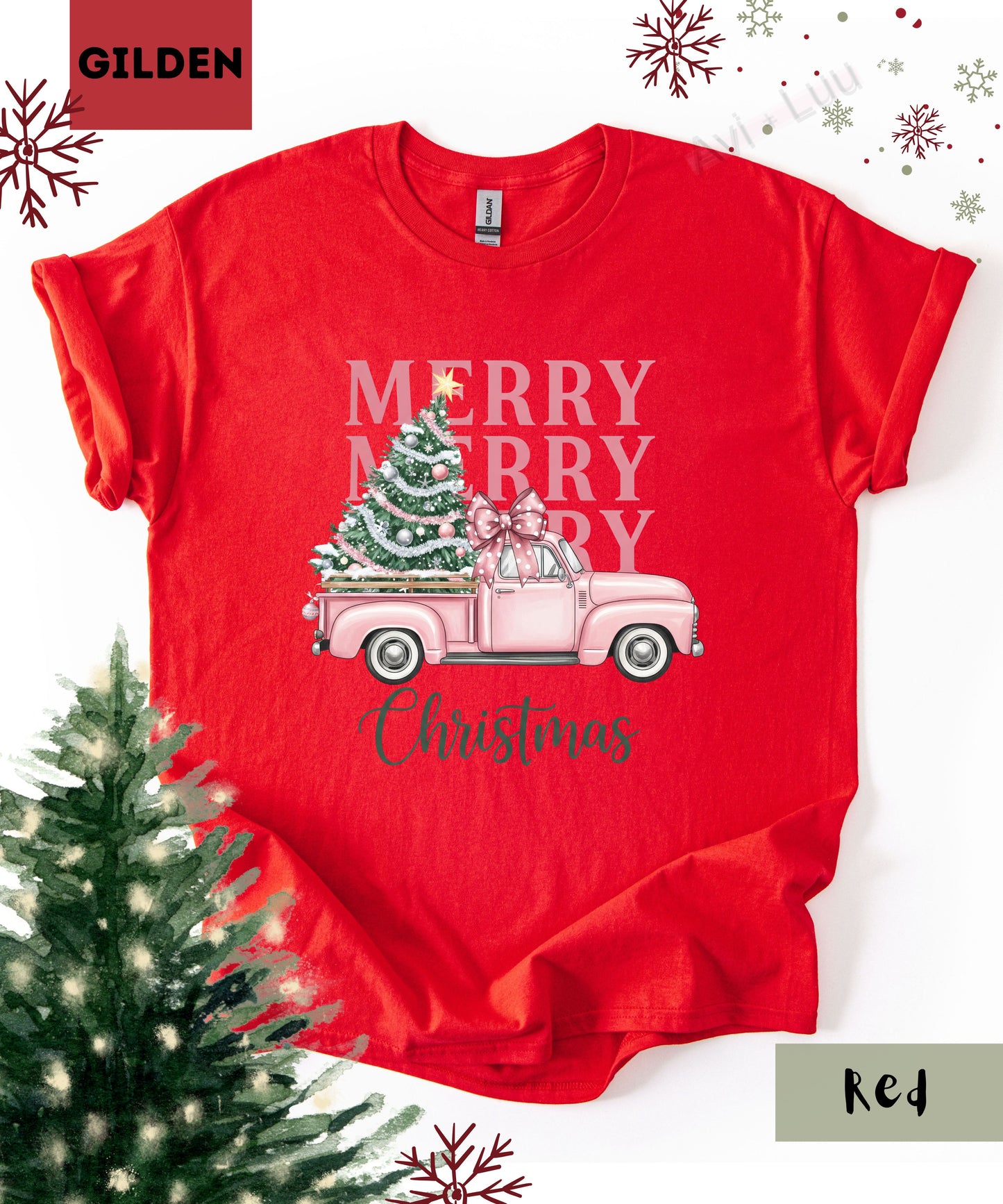 Merry Truck | Gilden Unisex T-Shirt