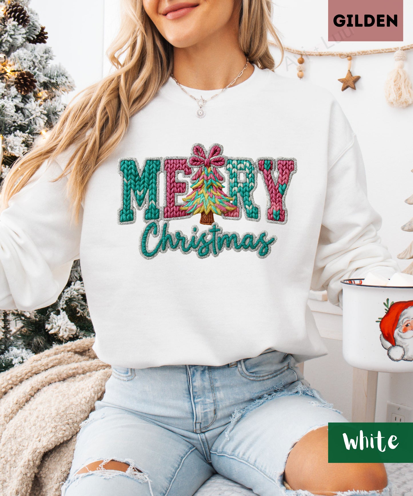 Crochet Merry | Gilden Unisex Sweatshirt