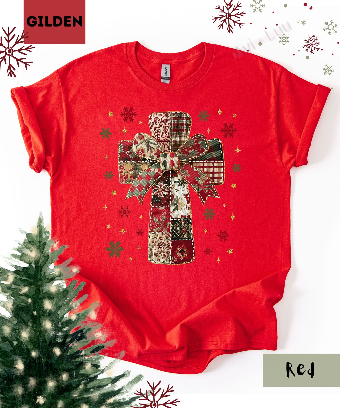 Fabric Cross | Gilden Unisex T-Shirt