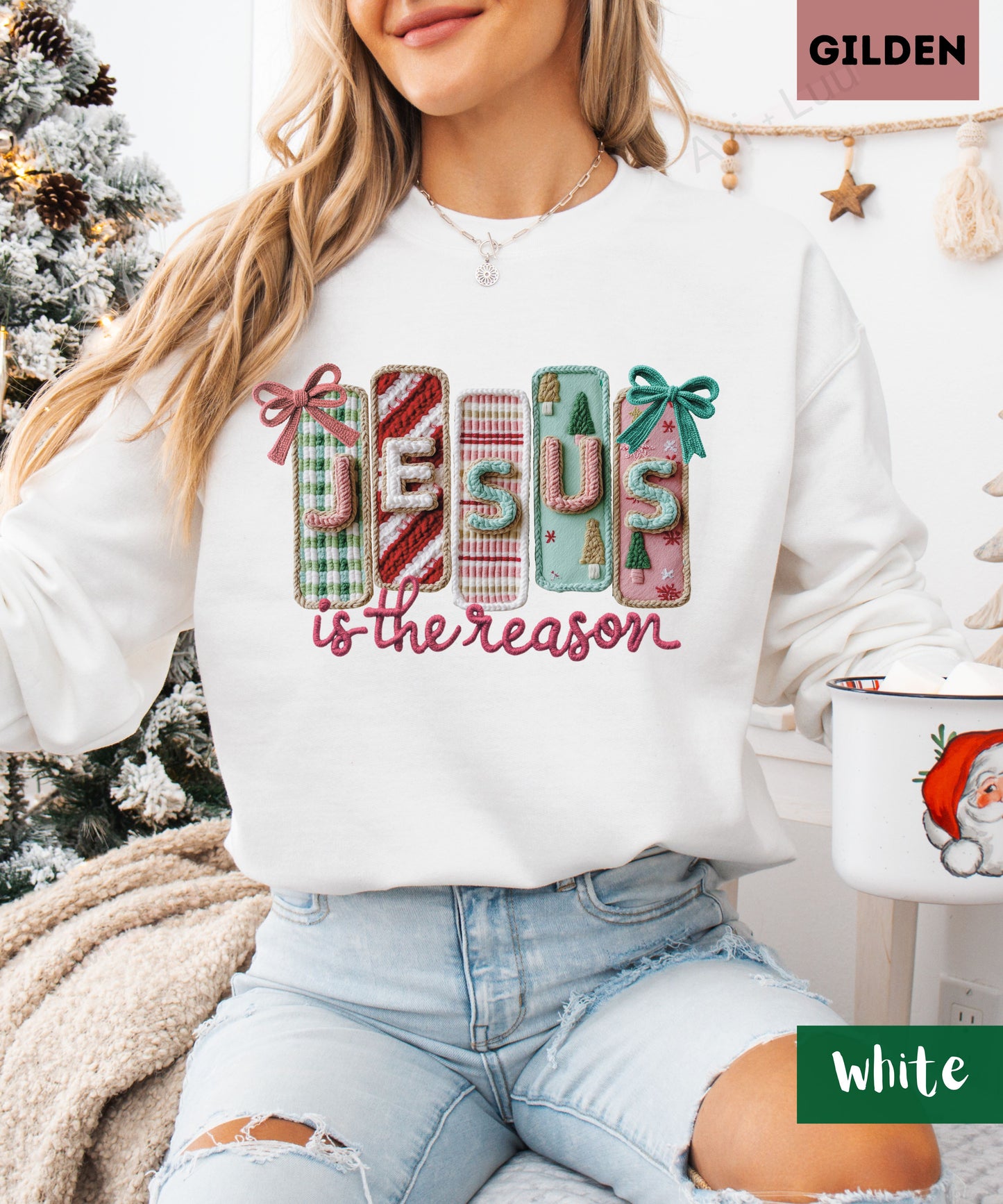 Crochet Jesus | Gilden Unisex Sweatshirt