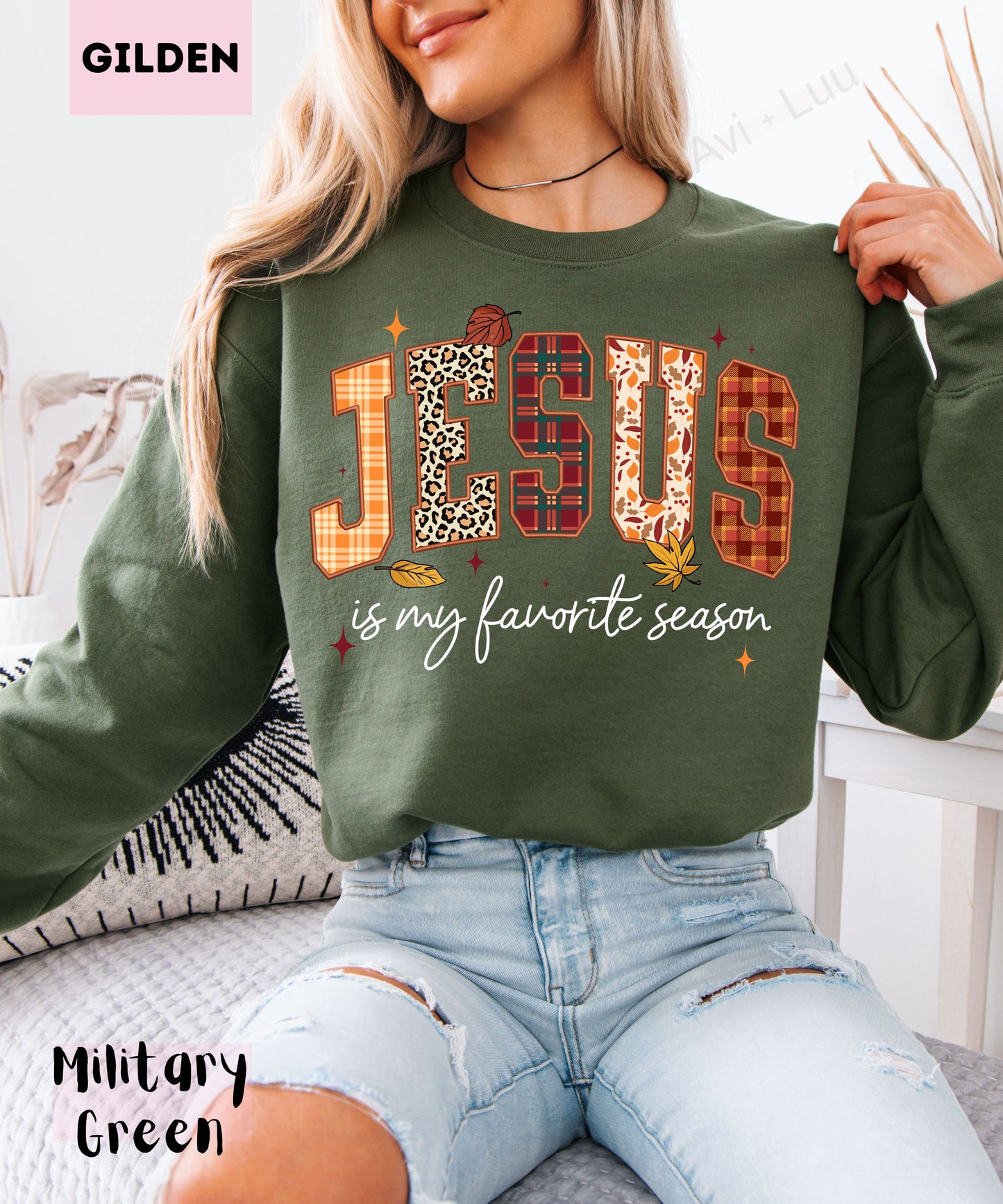 Jesus Is My Favorite Season | Gilden Unisex Sweatshirt