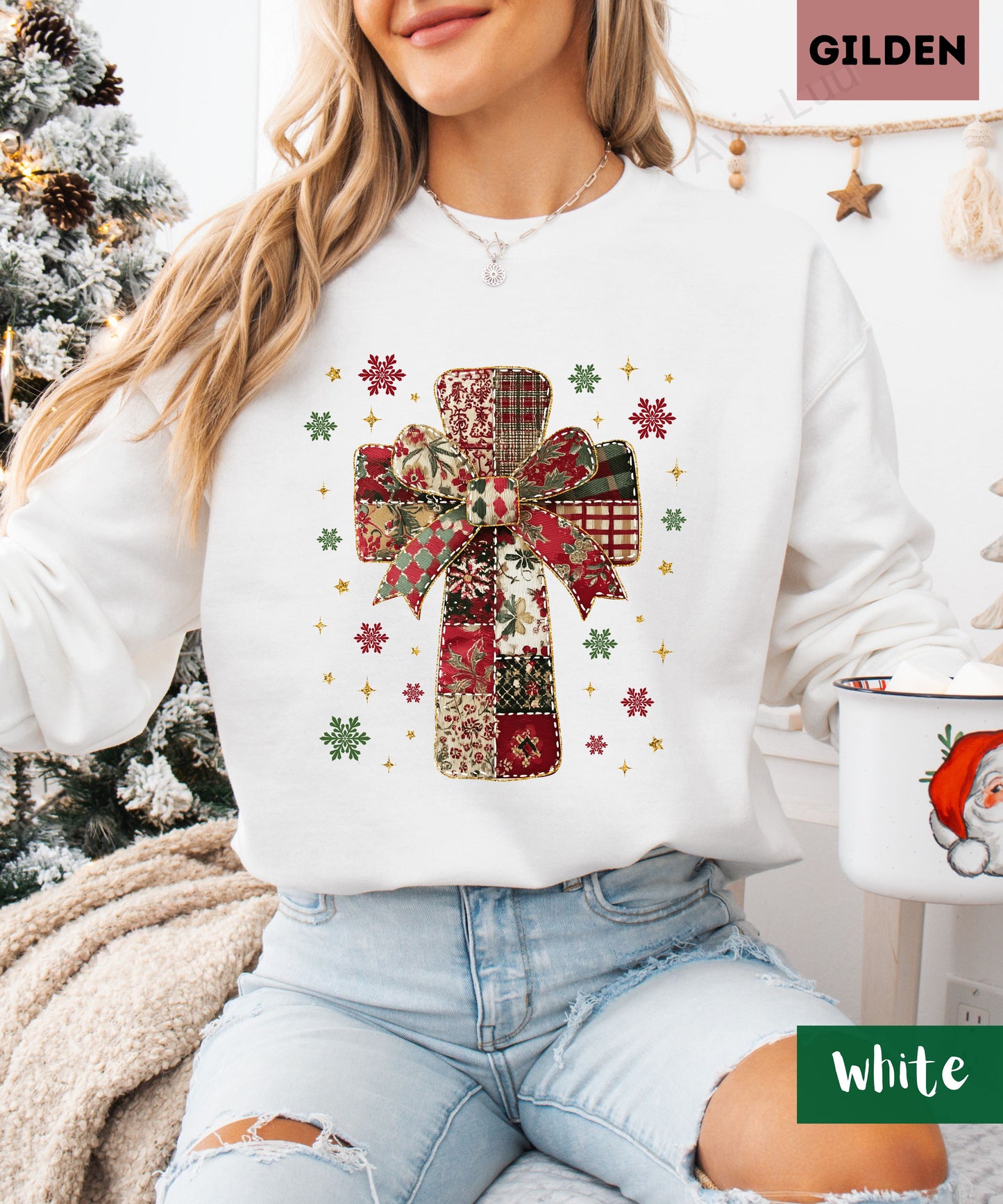 Fabric Cross | Gilden Unisex Sweatshirt