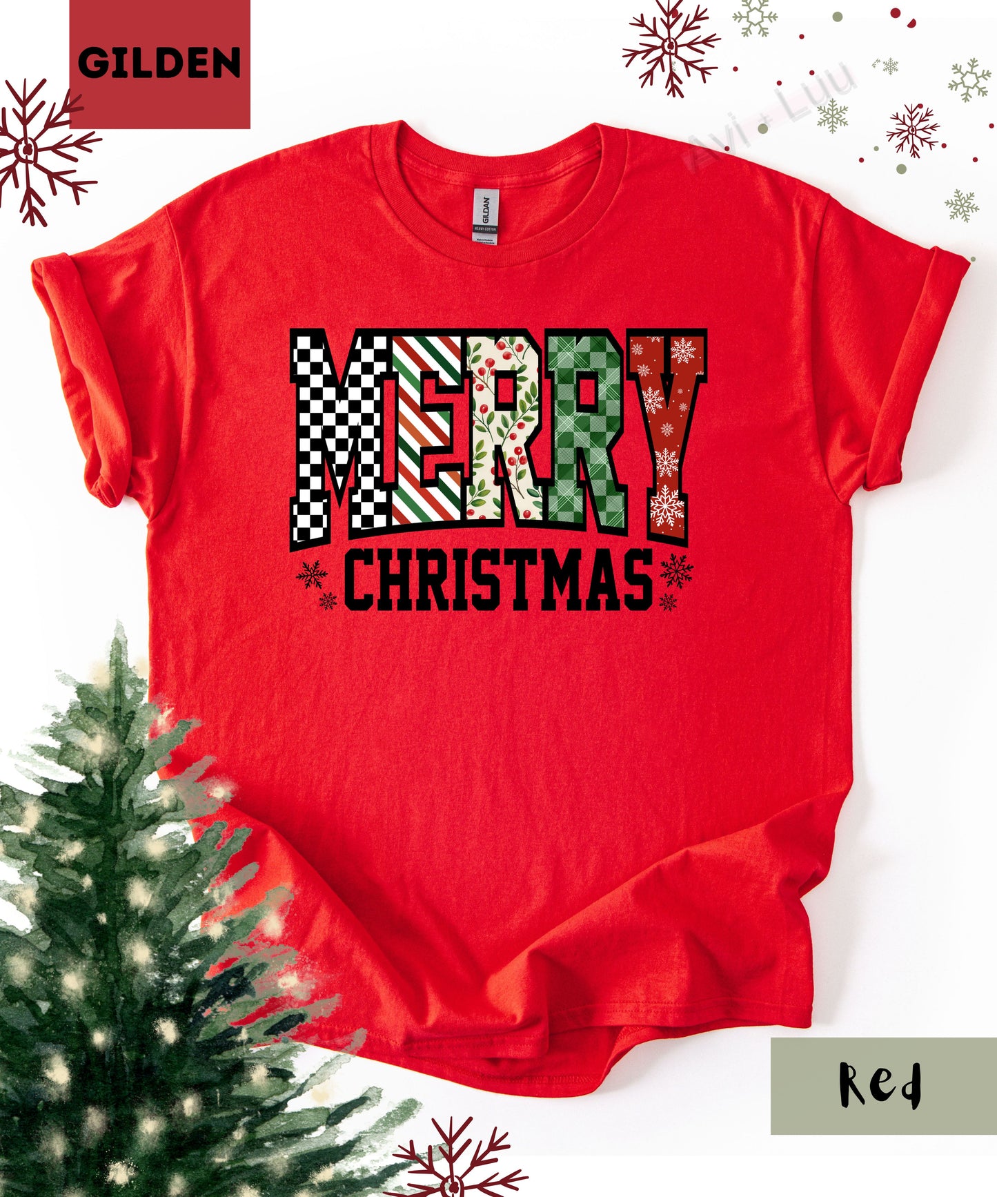 Merry Christmas | Gilden Unisex T-Shirt