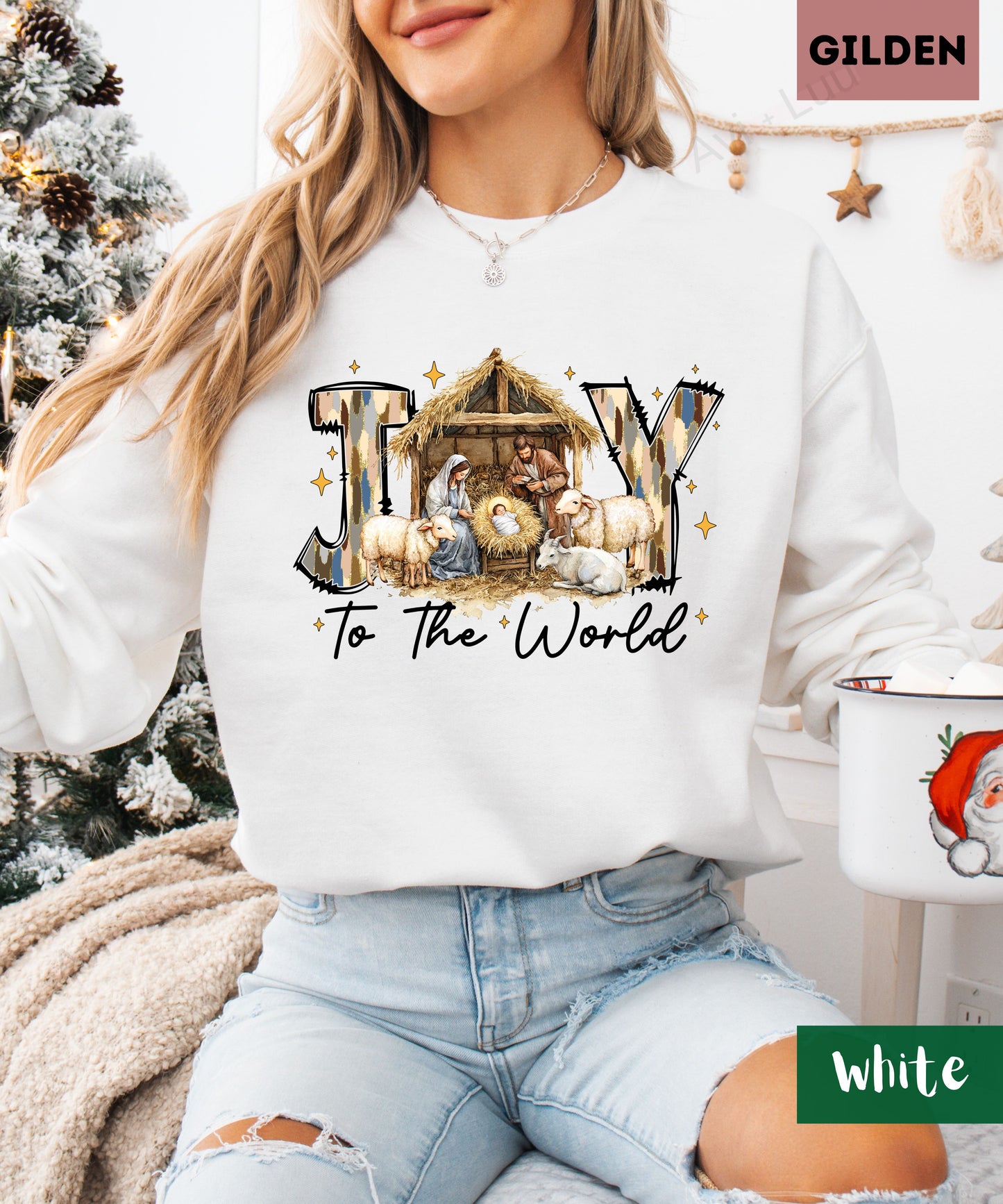 Joy To The World | Gilden Unisex Sweatshirt