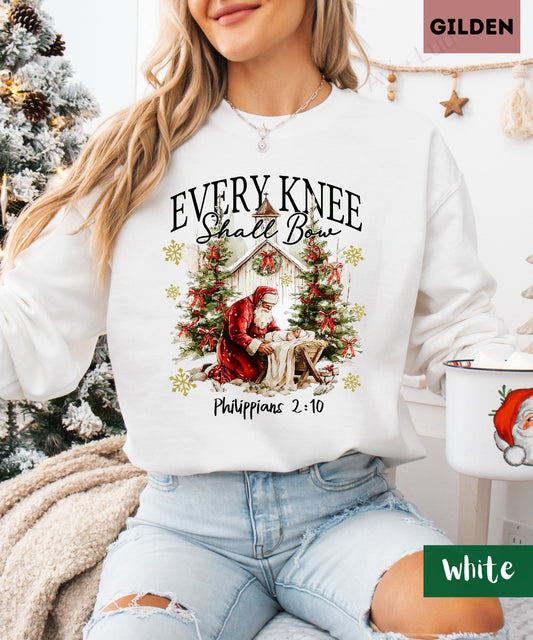 Every Knee Shall Bow | Gilden Unisex Sweatshirt