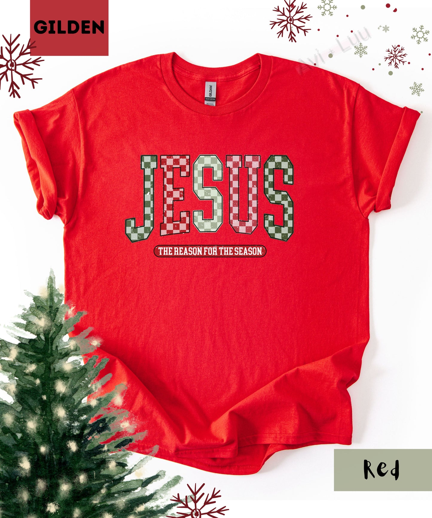 Checkered Jesus | Gilden Unisex T-Shirt