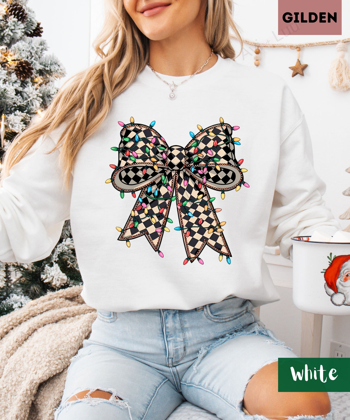 Diamond Light Bow | Gilden Unisex Sweatshirt