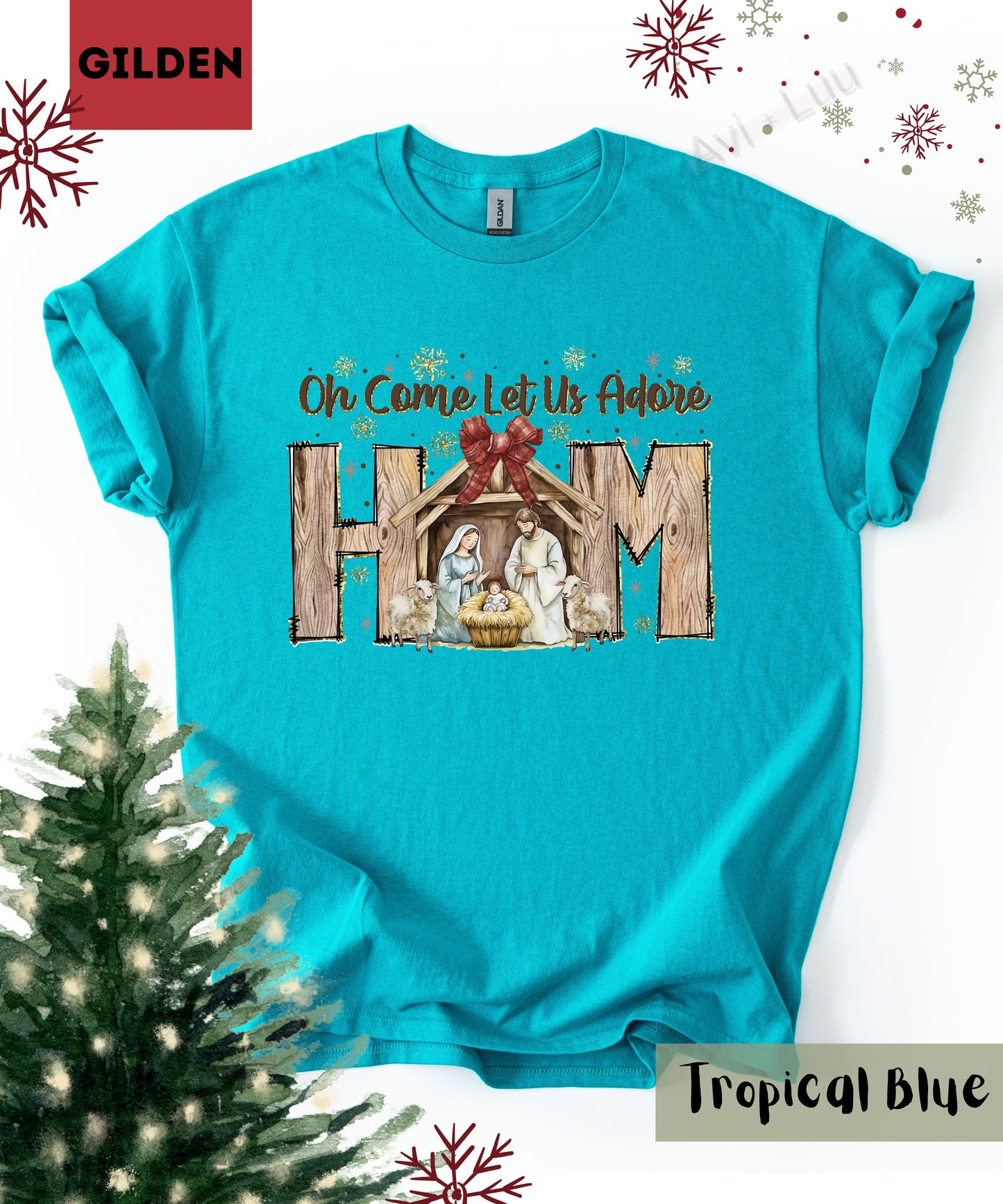 Oh Come Let Us  | Gilden Unisex T-Shirt