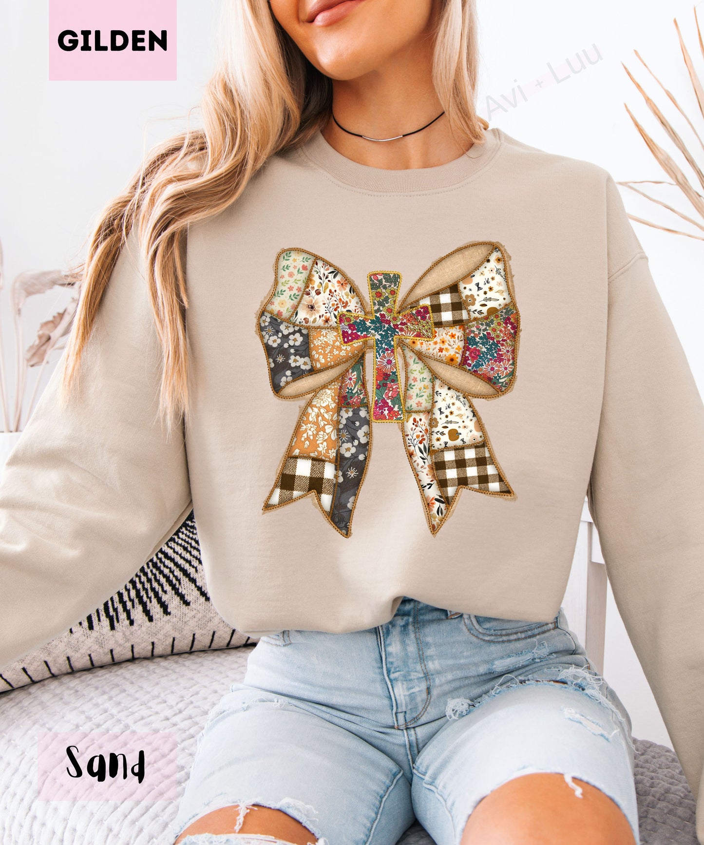 Fabric Bow | Gilden Unisex Sweatshirt