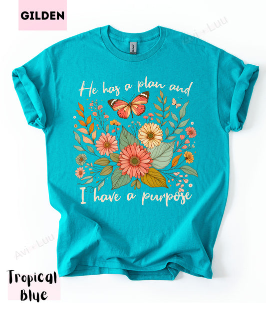 He Has A Plan | Gilden Unisex T-Shirt